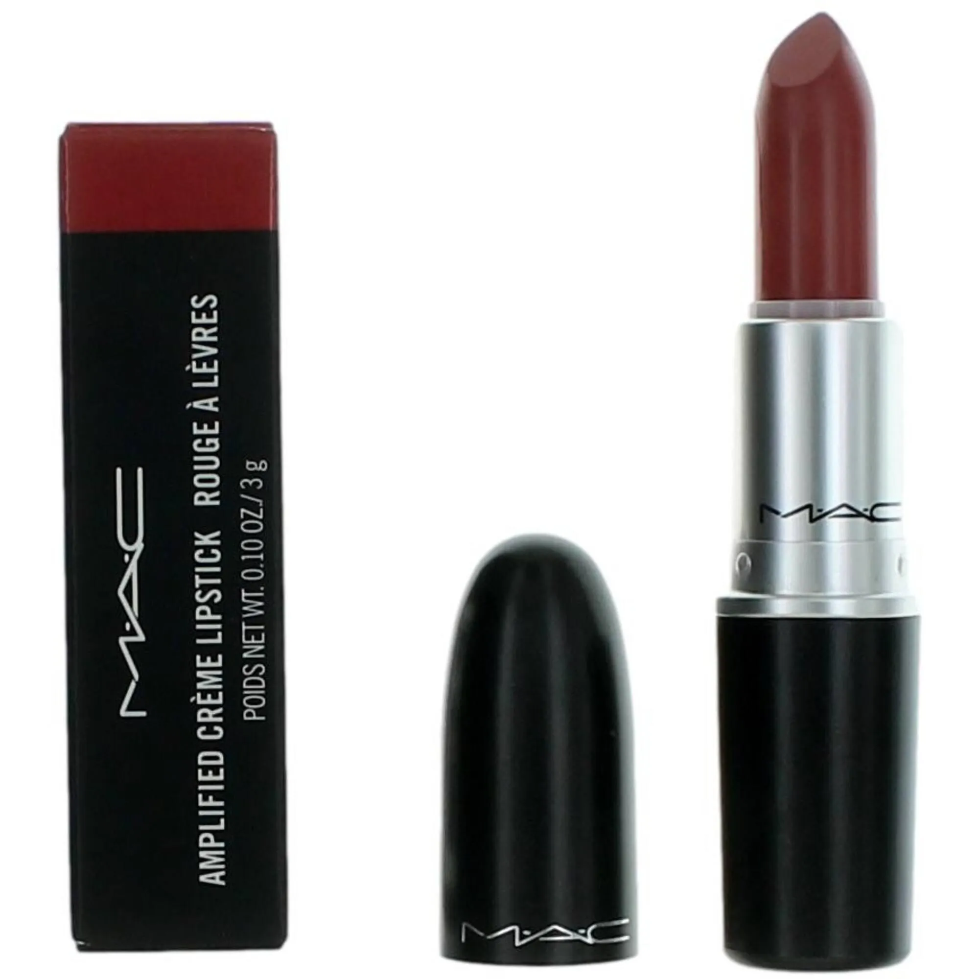 MAC Women's Lipstick - Amplified Creme Semi-Lustrous, 102 Brick-O-La, 0.10 oz