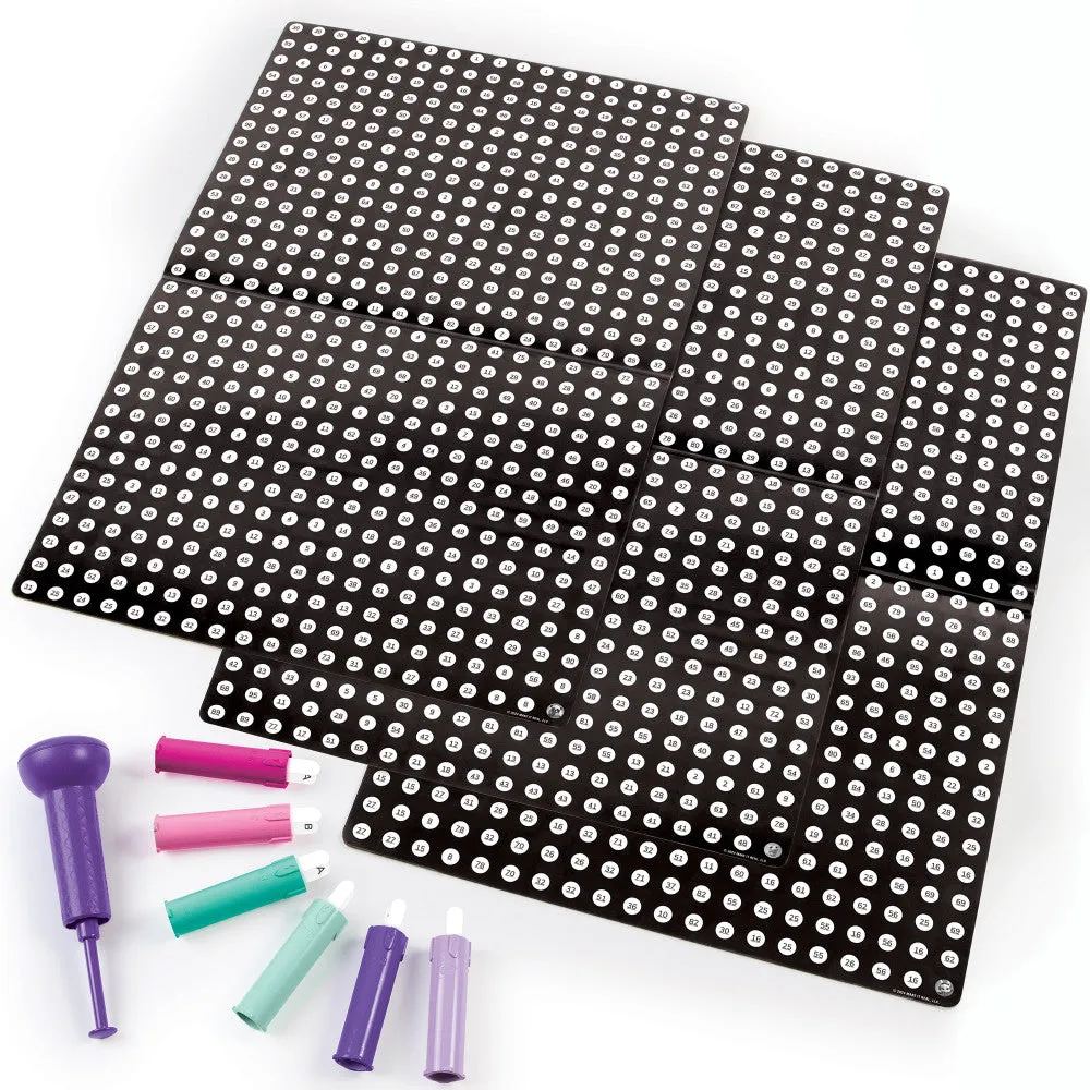 Make It Real Stamp to Reveal Dot Art Kit - DJ Bunny, Frog Princess, Chillin Panda