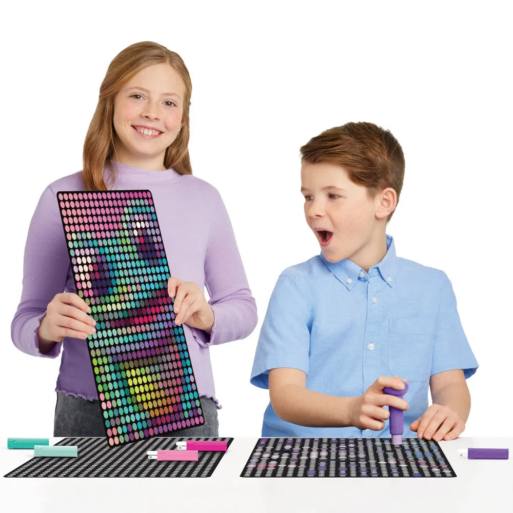 Make It Real Stamp to Reveal Dot Art Kit - DJ Bunny, Frog Princess, Chillin Panda