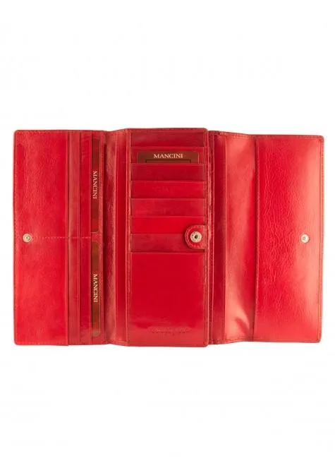 Mancini EQUESTRIAN-2 Collection Ladies' Trifold Wallet