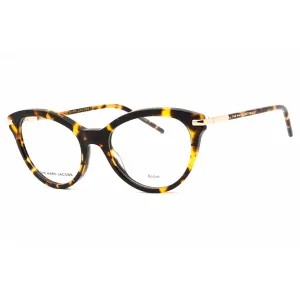 Marc Jacobs Women's Eyeglasses - Havana Plastic Cat Eye Full Rim Frame | MARC 617 086