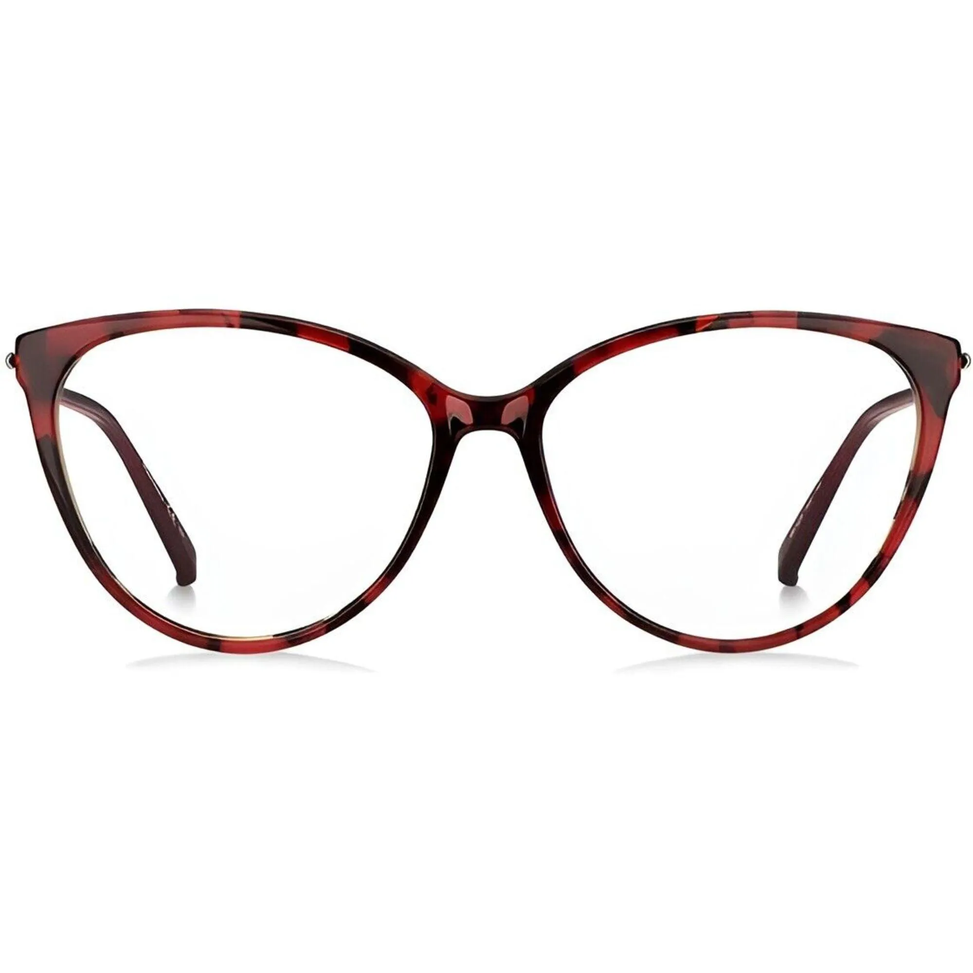 Max Mara Women's Eyeglasses - Red Havana Plastic Cat Eye Frame | MAX MARA MM1419 00UC