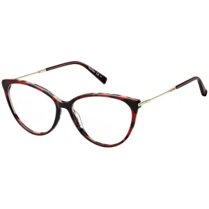 Max Mara Women's Eyeglasses - Red Havana Plastic Cat Eye Frame | MAX MARA MM1419 00UC