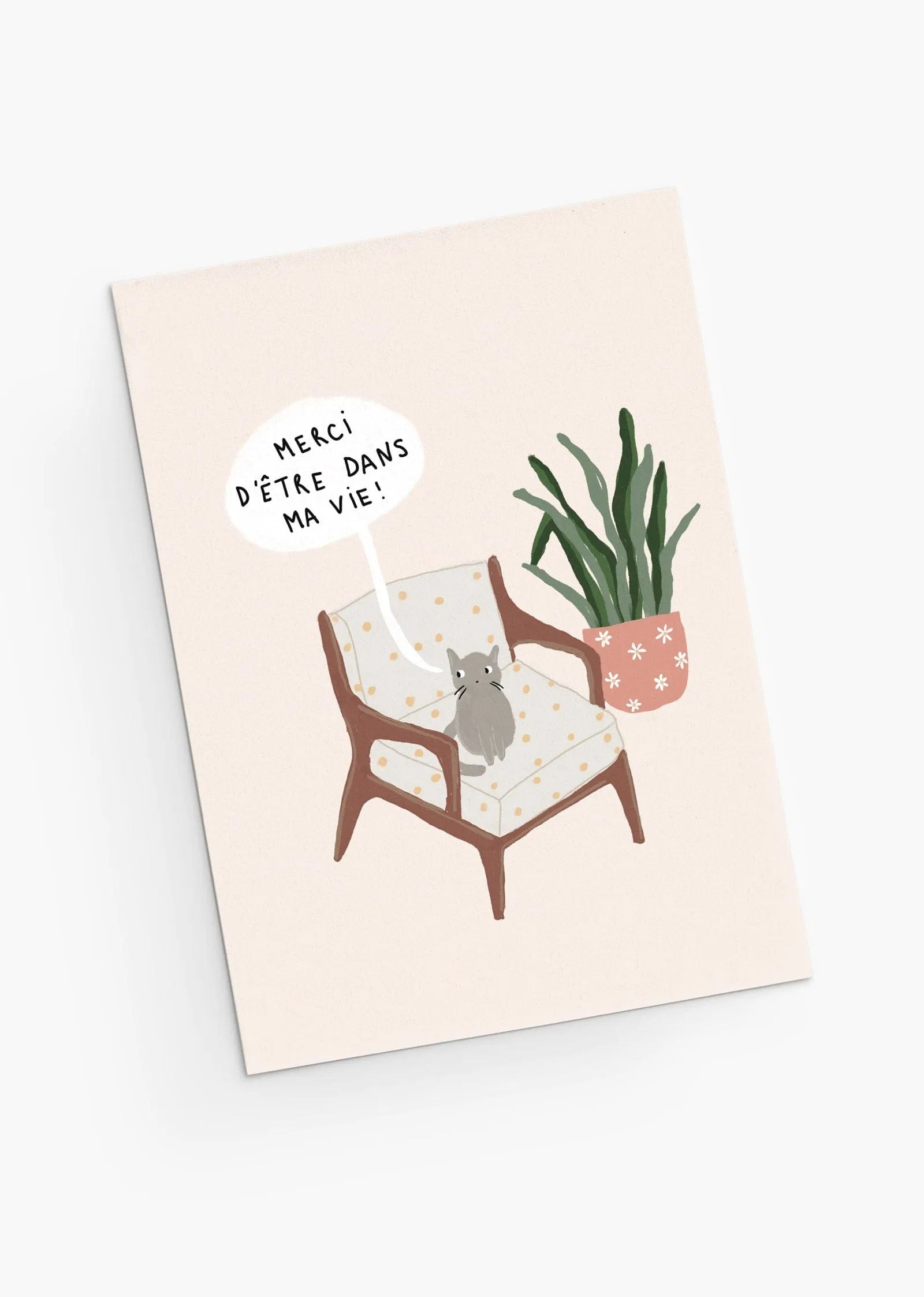 Merci d'être dans ma vie Greeting Card