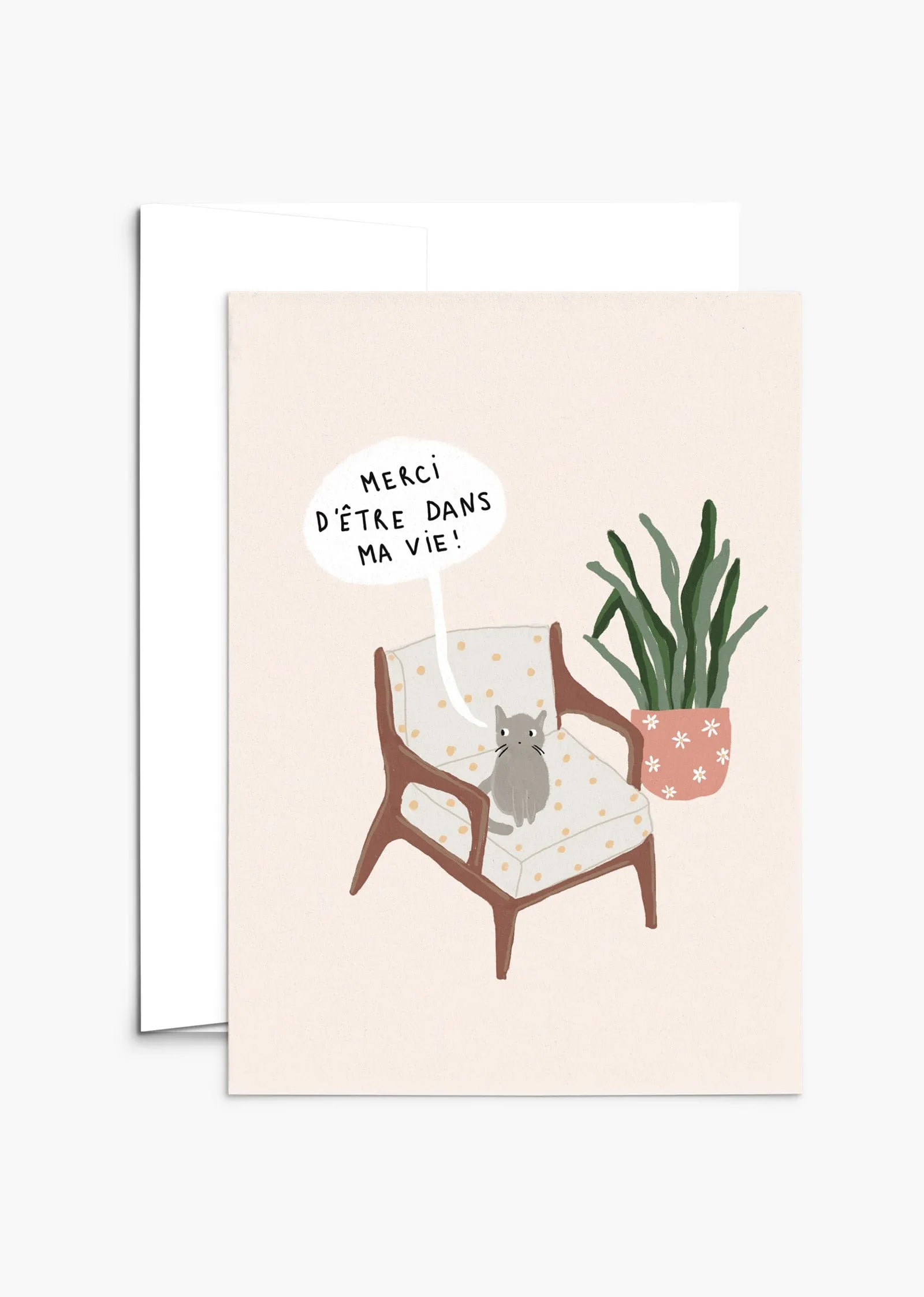 Merci d'être dans ma vie Greeting Card