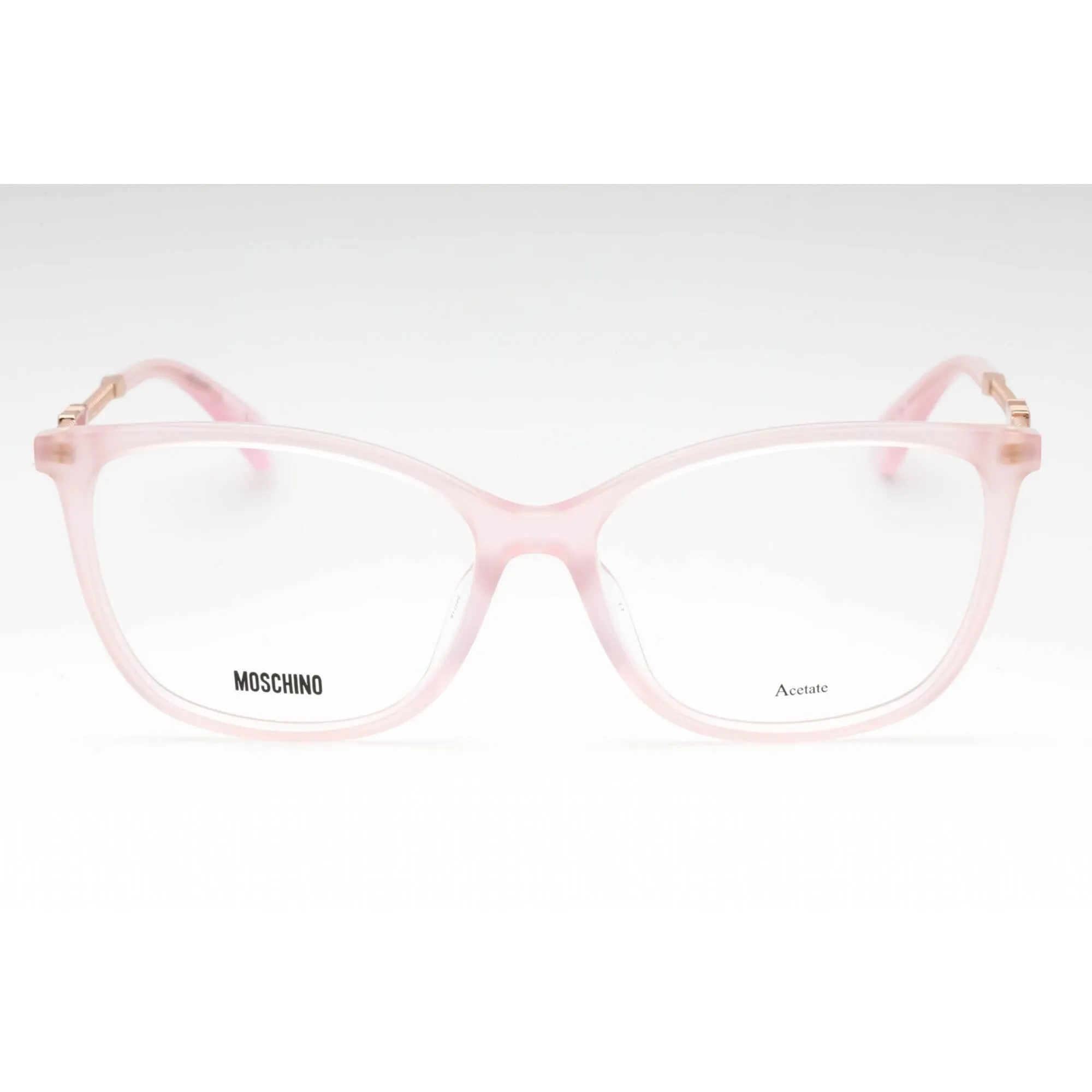 Moschino Women's Eyeglasses - Pink Acetate Cat Eye Shape Full Rim Frame | MOS616/F 35J