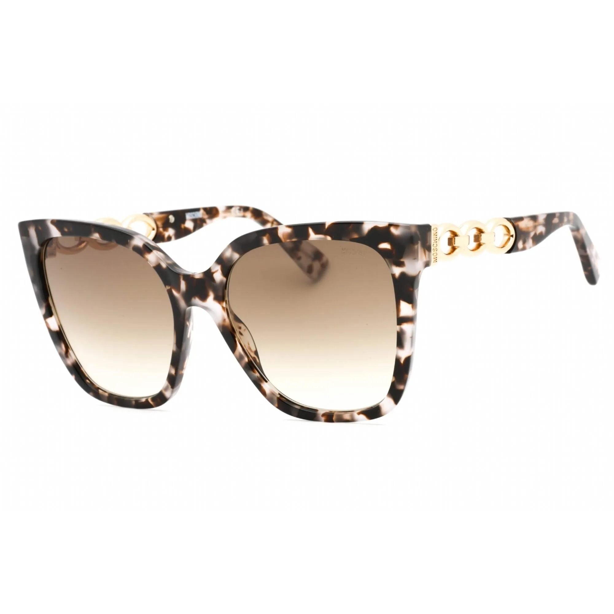 Moschino Women's Sunglasses - Pink Havana Nylon Square Shape Frame | MOS098/S 0HT8 HA
