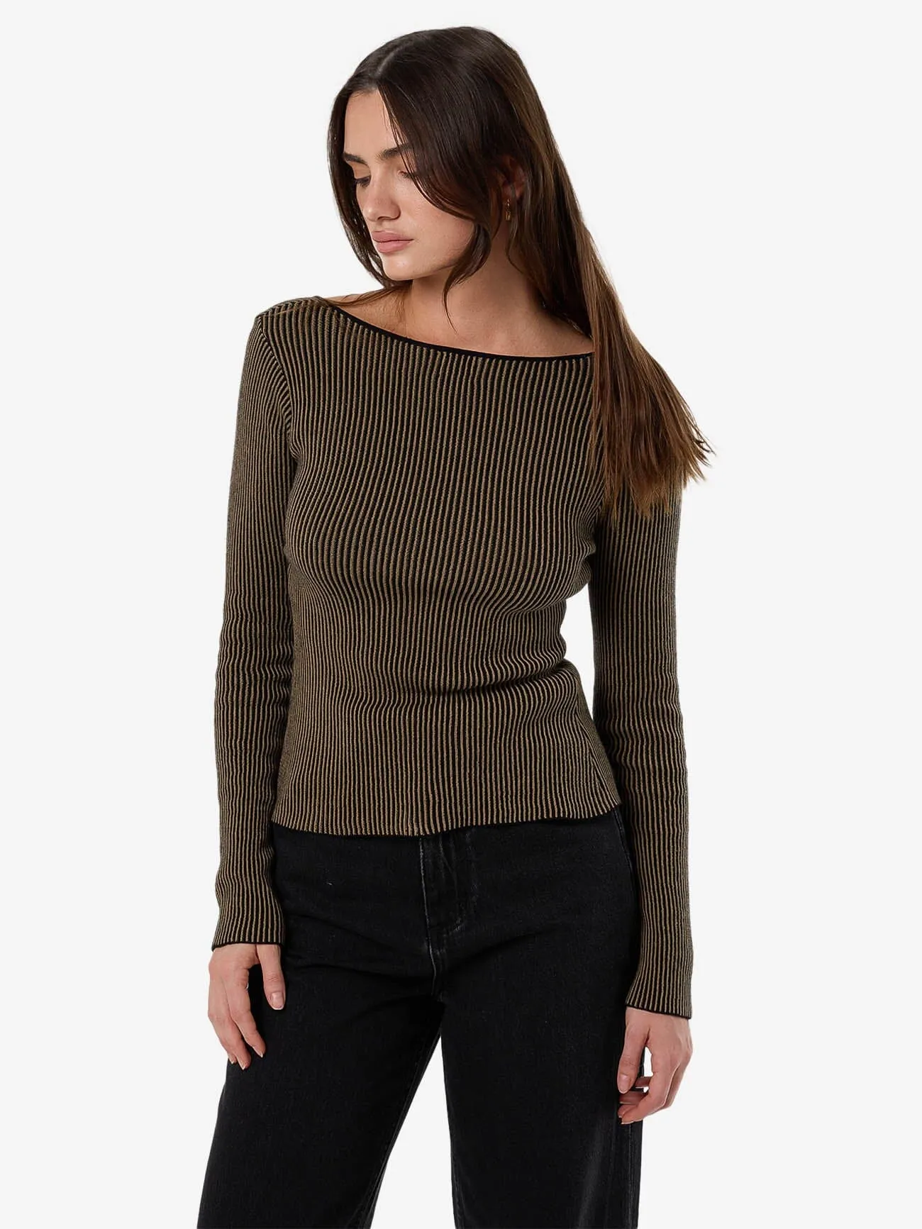Natural Causes Reversible Knit Top - Clove