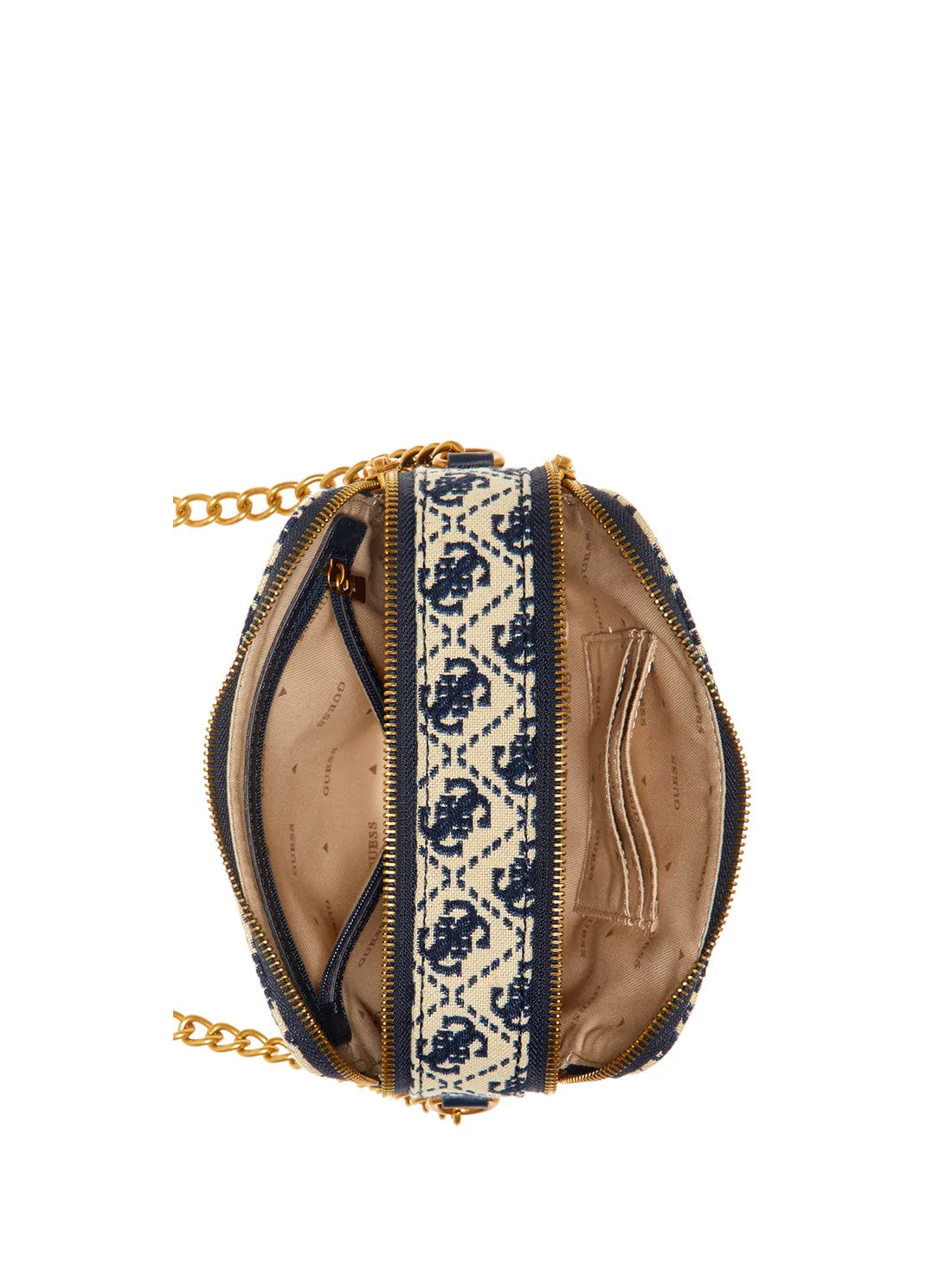 Navy Logo Izzy Crossbody Camera Bag