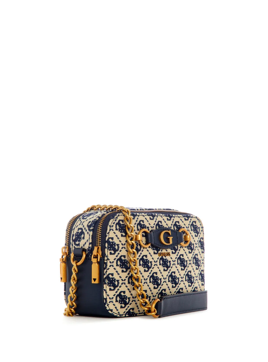 Navy Logo Izzy Crossbody Camera Bag