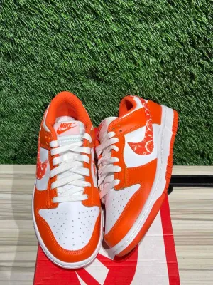 Nike Dunk Low Essential Paisley Pack Orange (Women's) Sz 5.5Y/7W.