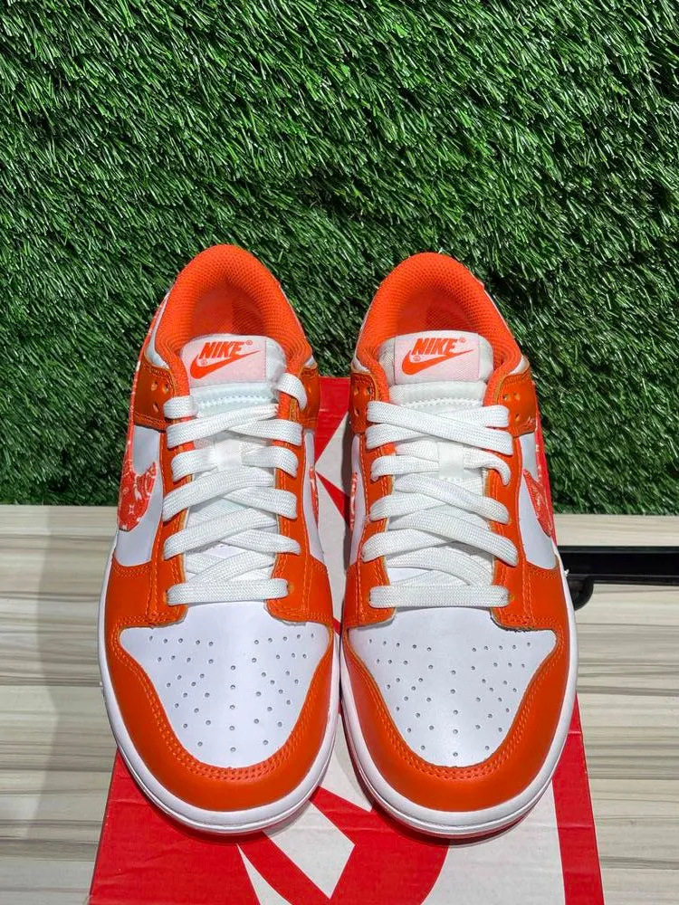 Nike Dunk Low Essential Paisley Pack Orange (Women's) Sz 5.5Y/7W.