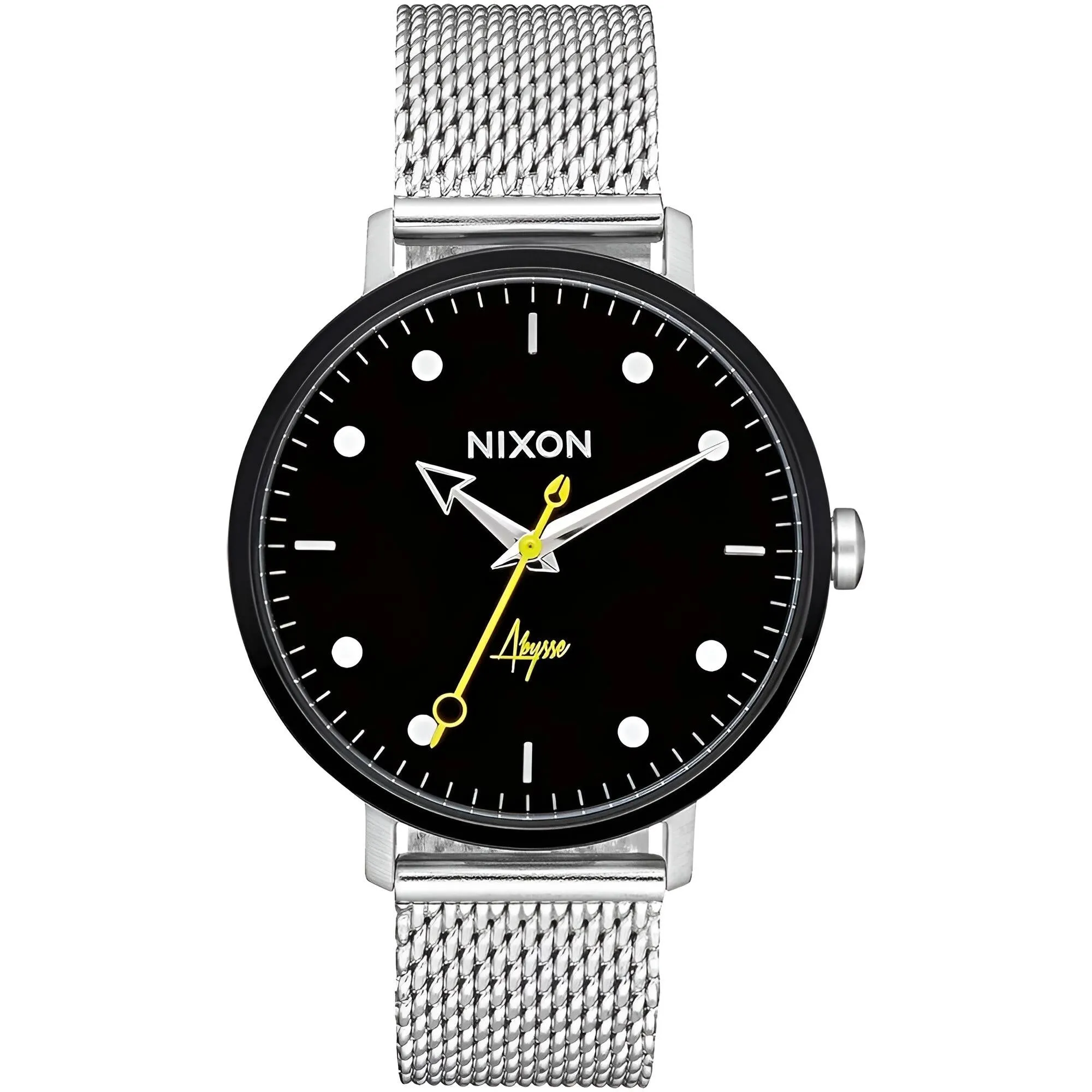 Nixon Women's Watch - Arrow Black Dial Silver Stainless Steel Bracelet | A1238-2971
