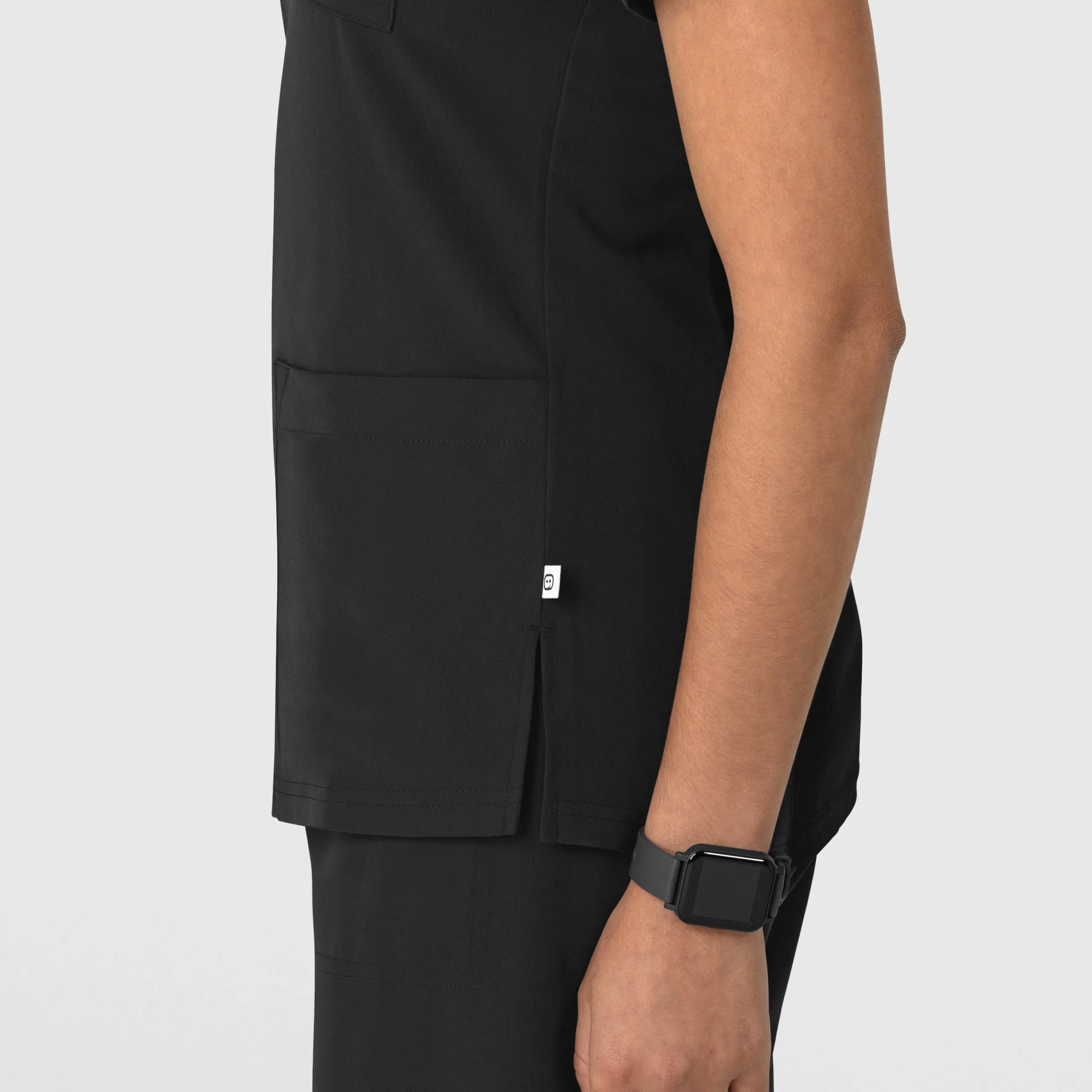 Nova Women's Flex-n-Reach V-Neck Scrub Top - Black