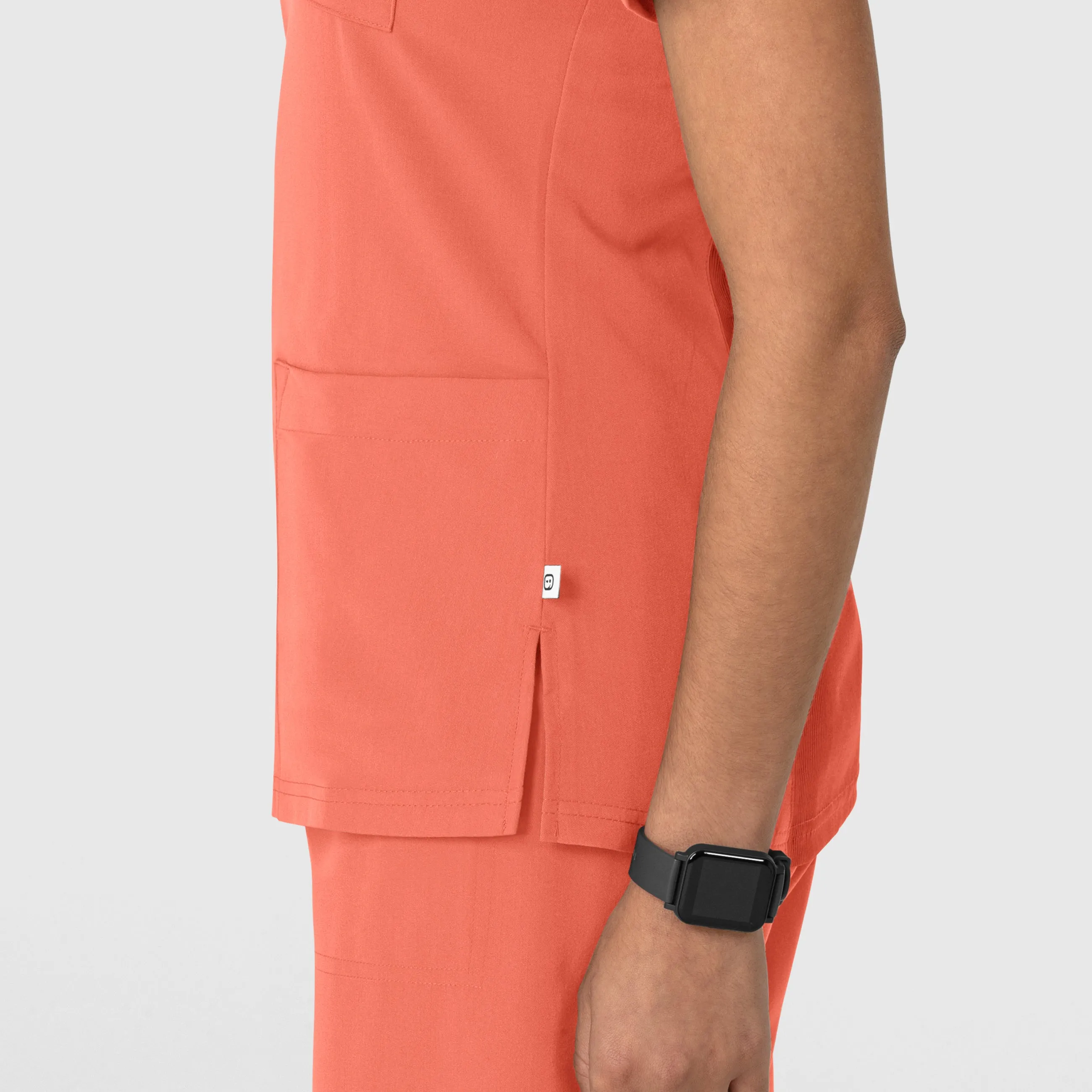 Nova Women's Flex-n-Reach V-Neck Scrub Top - Sugar Coral