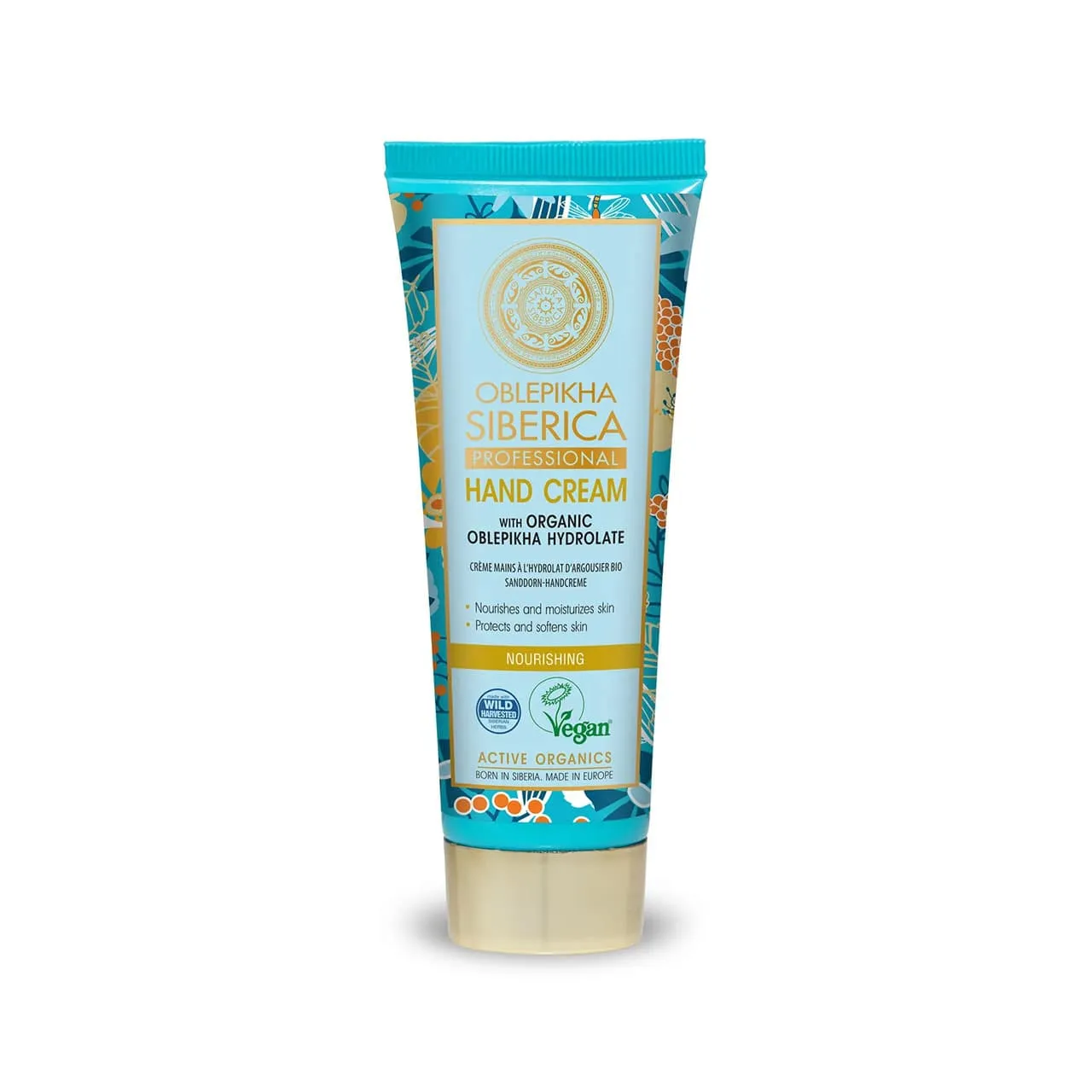 Oblepikha Siberica Hand Cream With Organic Oblepikha Hydrolate Nourishing 75ml