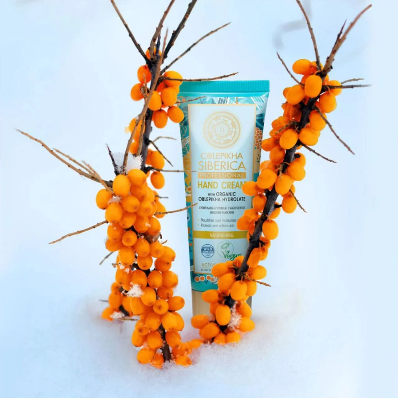 Oblepikha Siberica Hand Cream With Organic Oblepikha Hydrolate Nourishing 75ml