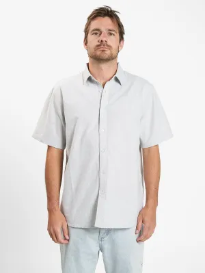 Occasions Oxford Short Sleeve Shirt - Abbey Stone
