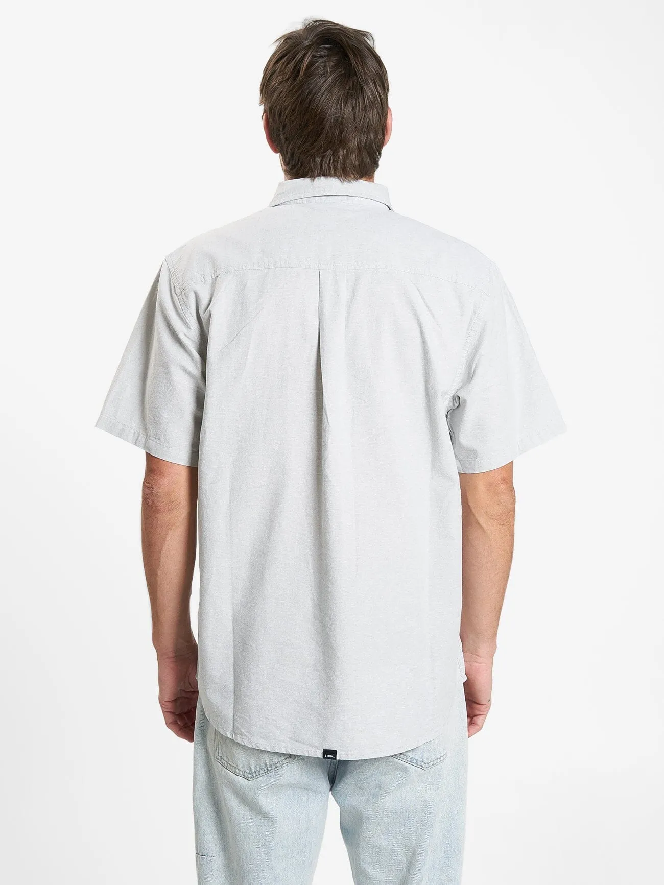 Occasions Oxford Short Sleeve Shirt - Abbey Stone