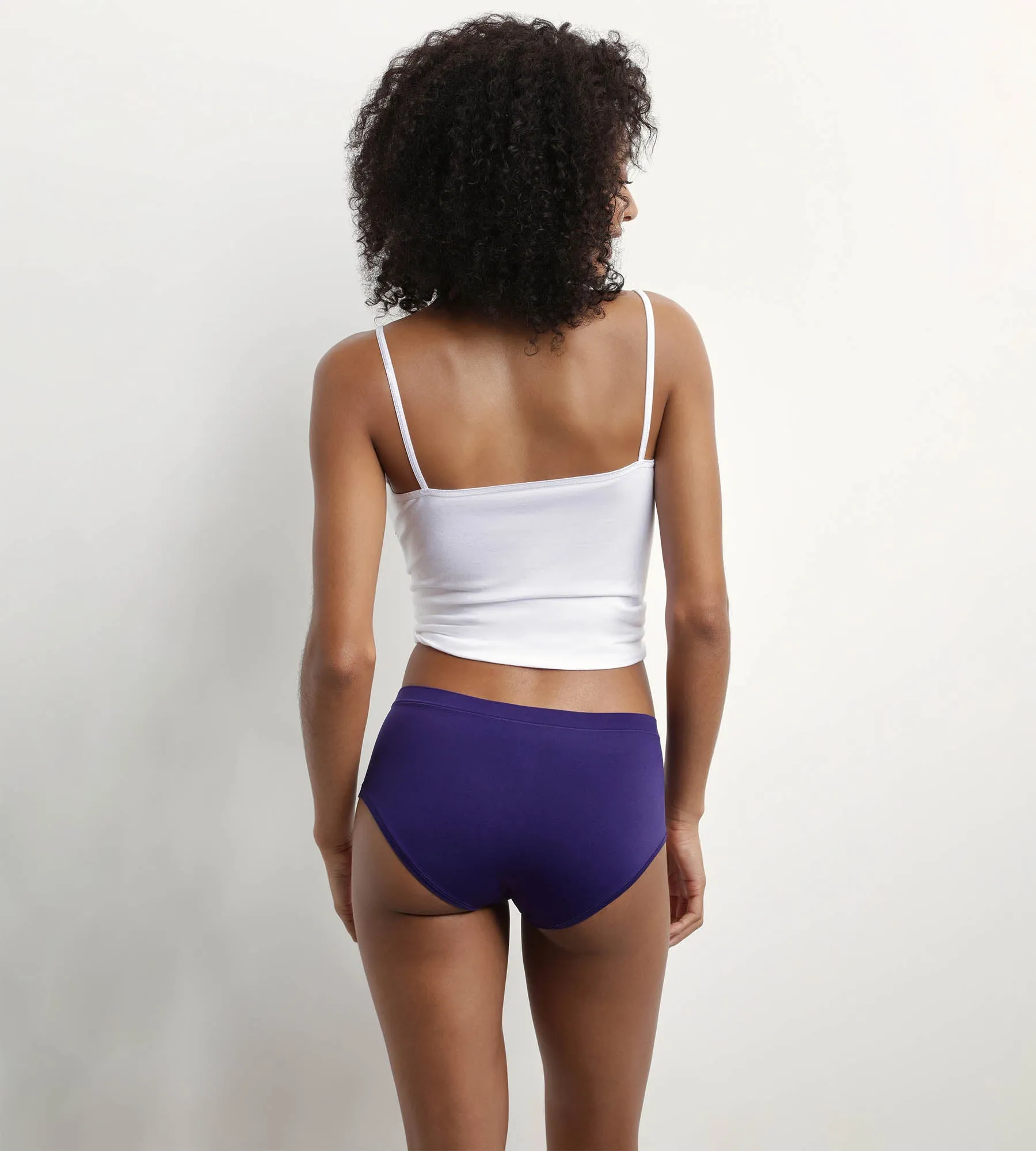 Oh My Dim's Pack of 2 women's shorties in Fuchsia and Violet microfibre