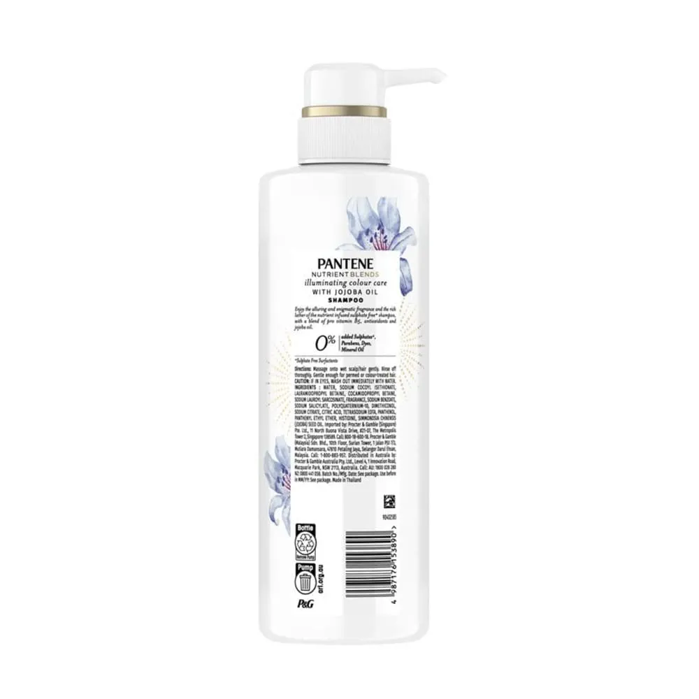 Pantene Shampoo Pro V Illuminating Colour Care Sulphate Free With Jojoba Oil 500ml