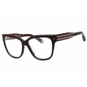 Philipp Plein Women's Eyeglasses - Bordeaux Plastic Full Rim Cat Eye | VPP051M 0G96