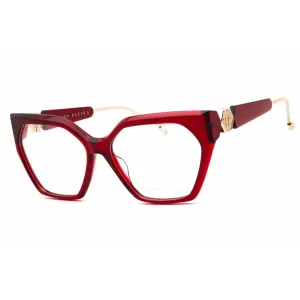 Philipp Plein Women's Eyeglasses - Red Plastic Full Rim Cat Eye Frame | VPP068S 0V64
