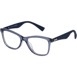 Police Women's Eyeglasses - Shiny Blue Plastic Butterfly Frame | POLICE VPL414 892