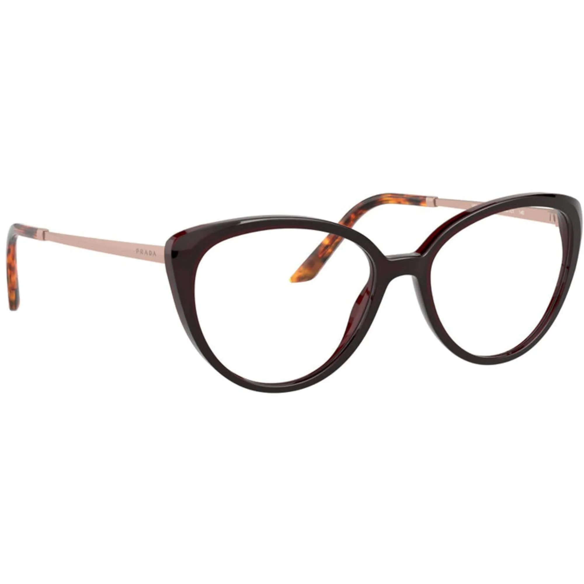 Prada Women's Eyeglasses - Full Rim Bordeaux Plastic Frame | PRADA 0PR 06WV UAN1O151