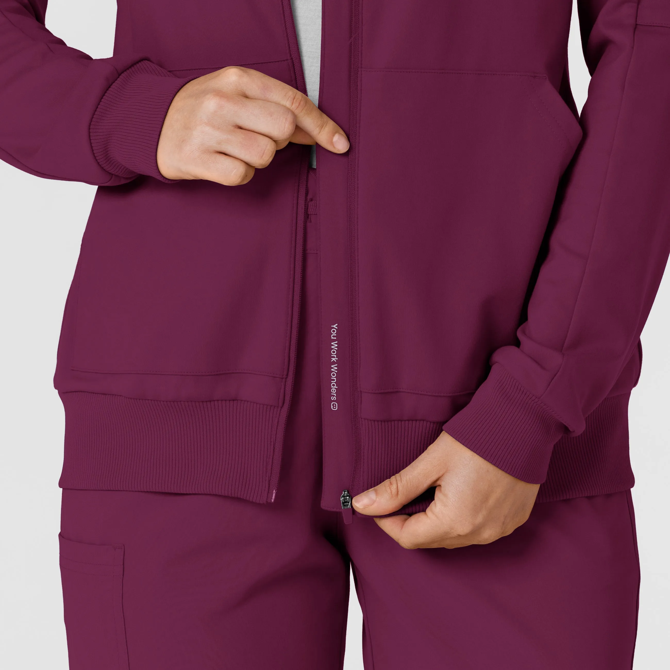 RENEW Knit Women’s Zip Hoodie - Wine