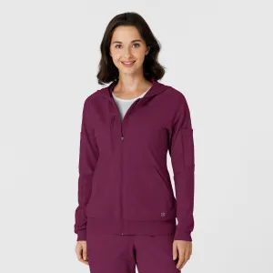 RENEW Knit Women’s Zip Hoodie - Wine