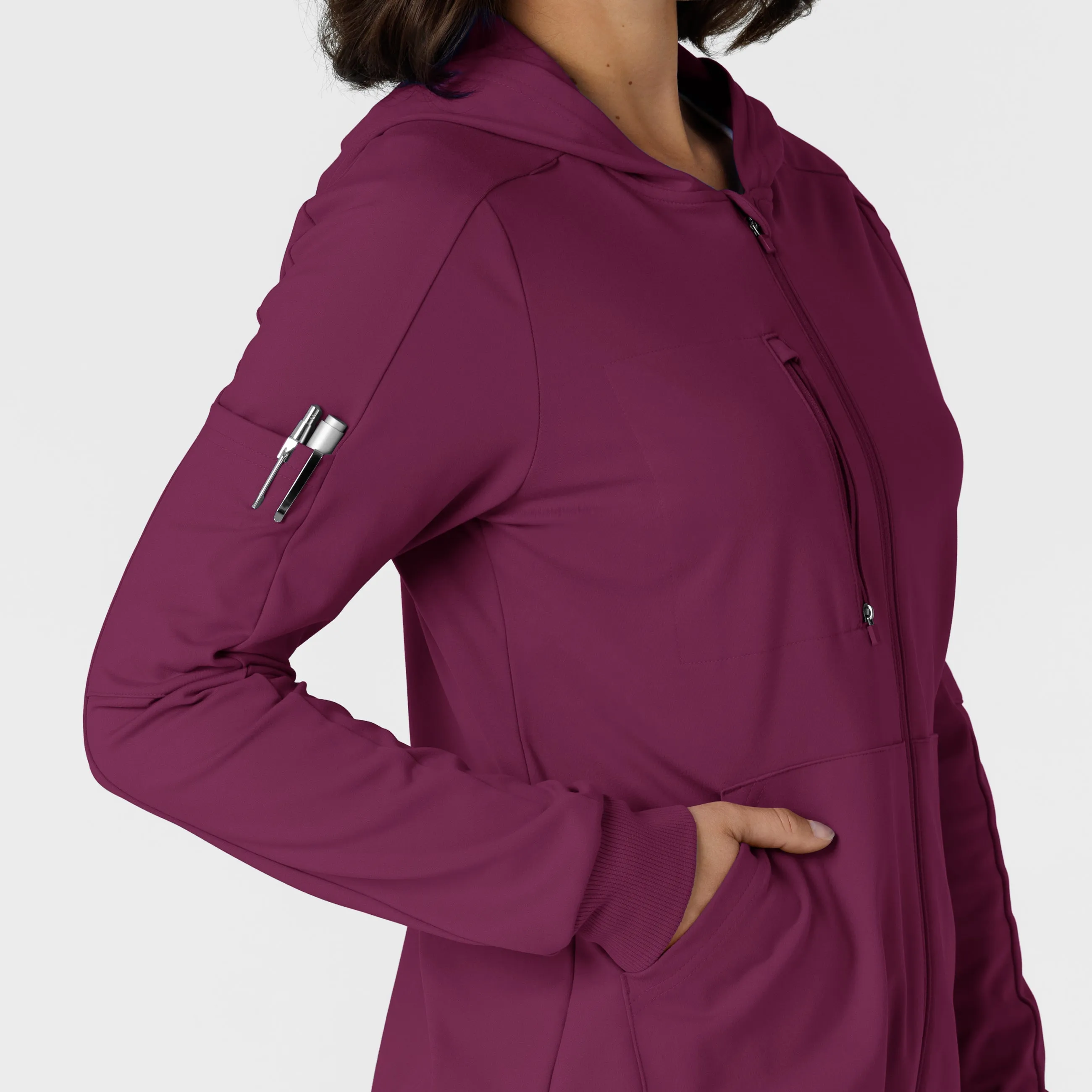 RENEW Knit Women’s Zip Hoodie - Wine