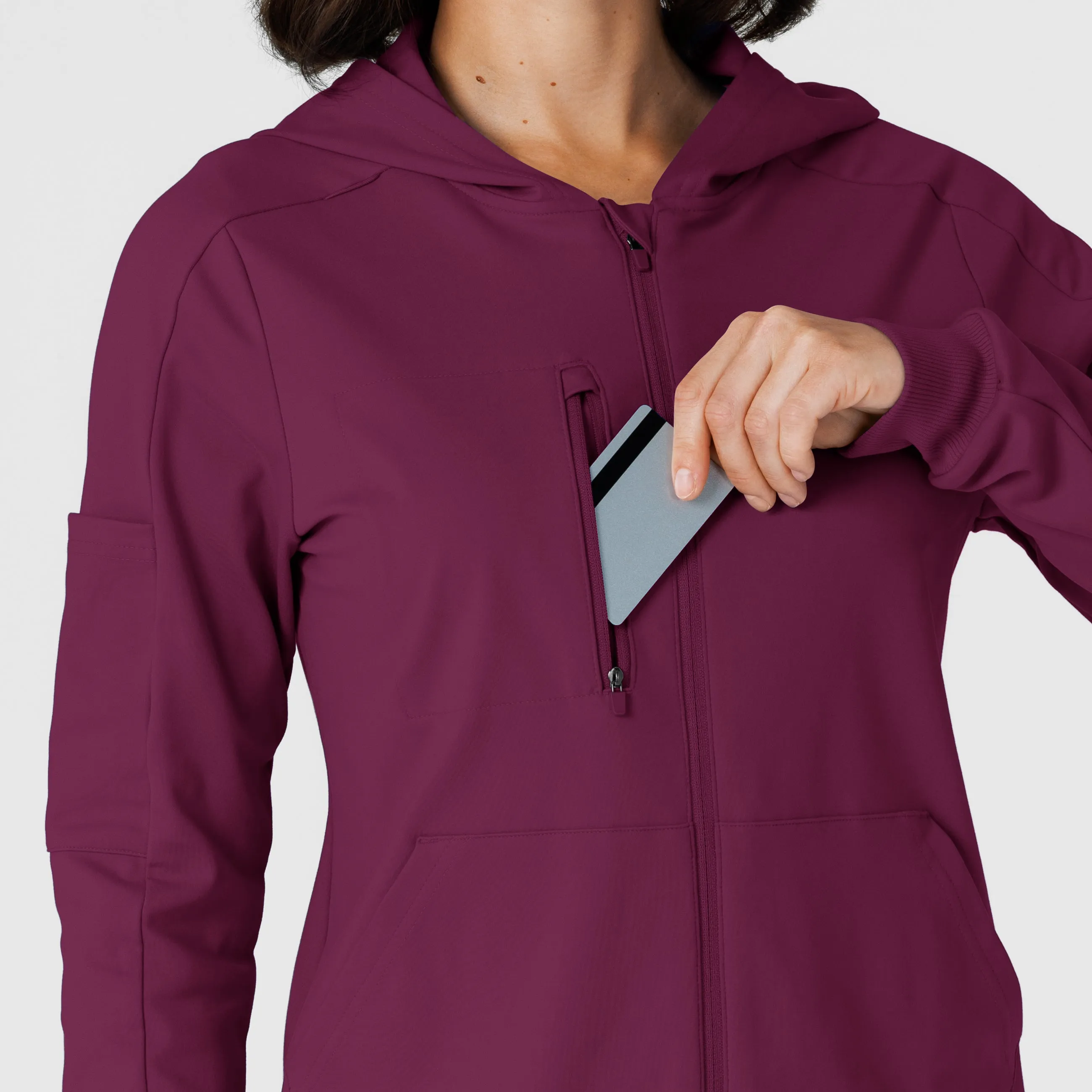 RENEW Knit Women’s Zip Hoodie - Wine