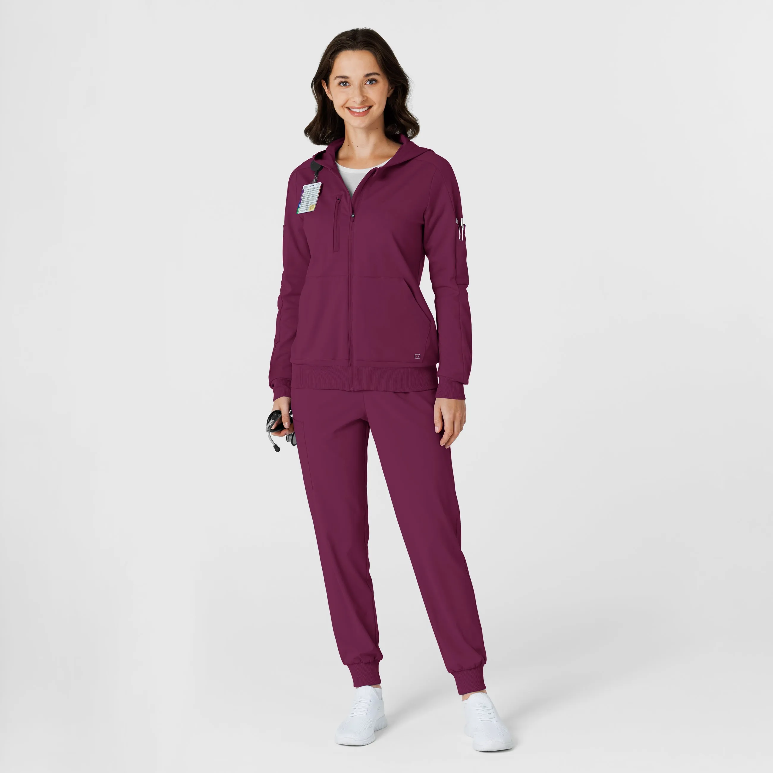 RENEW Knit Women’s Zip Hoodie - Wine