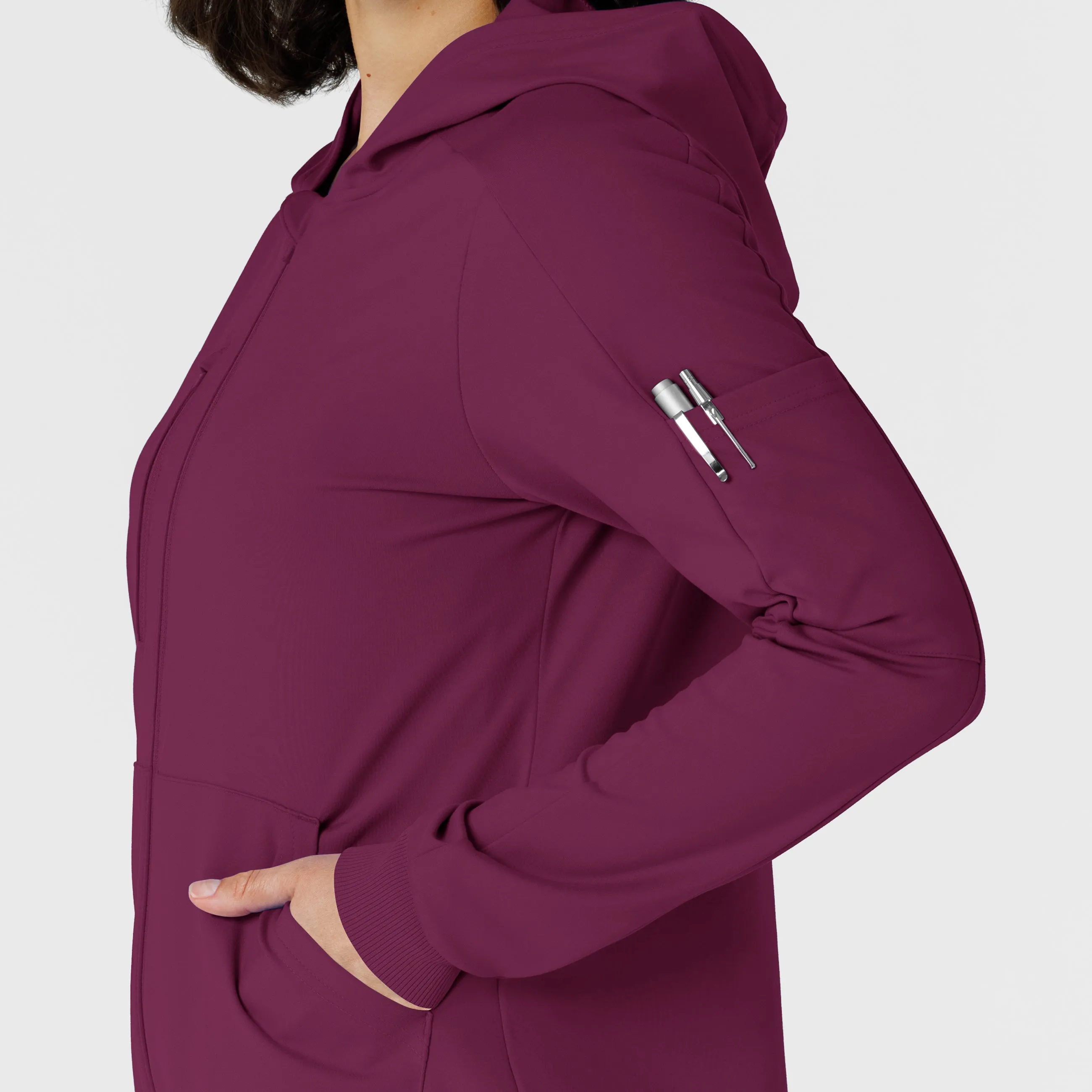 RENEW Knit Women’s Zip Hoodie - Wine