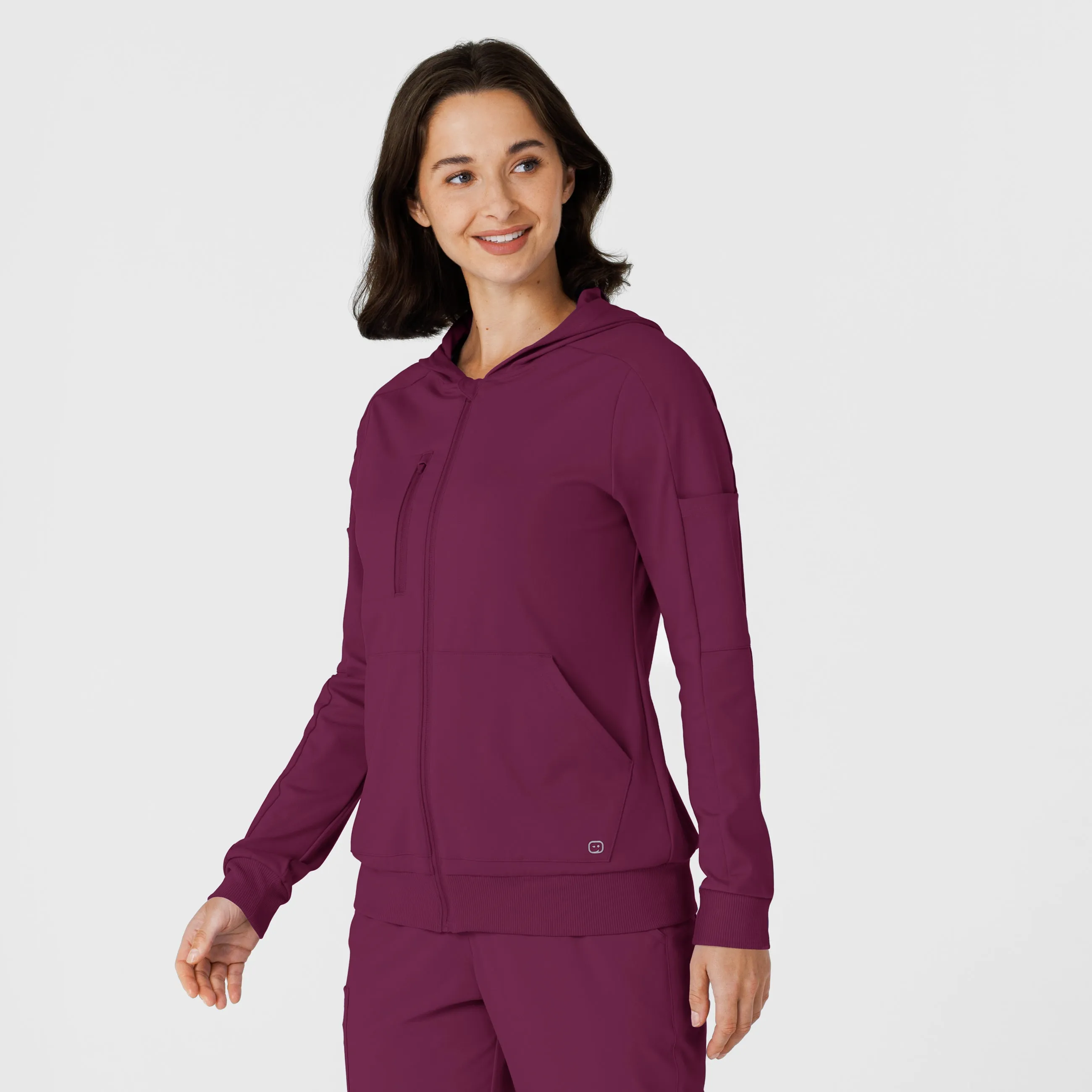 RENEW Knit Women’s Zip Hoodie - Wine