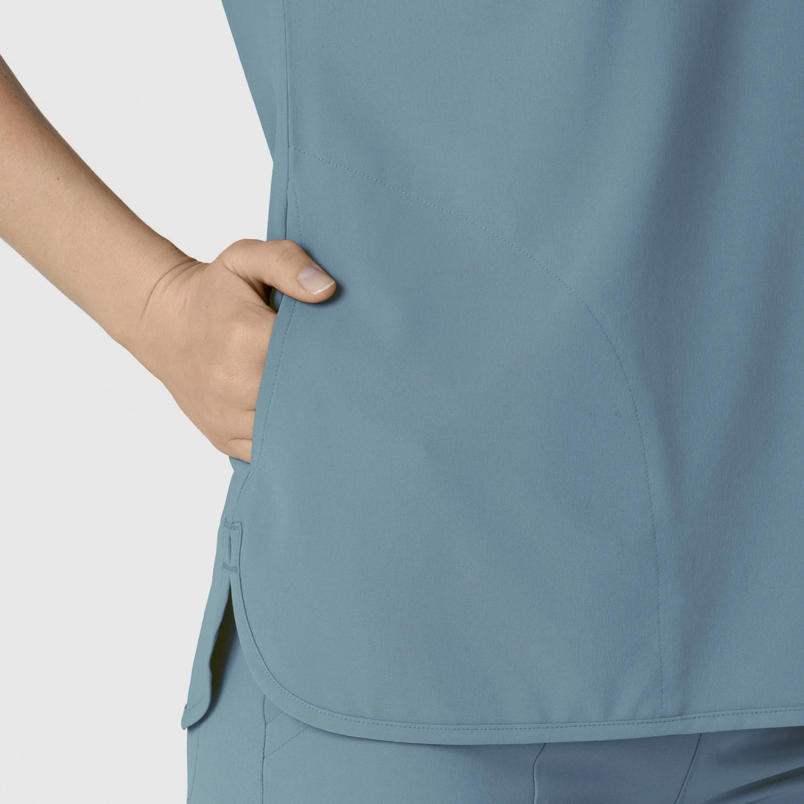 RENEW Women's Dolman Scrub Top - Elemental Blue