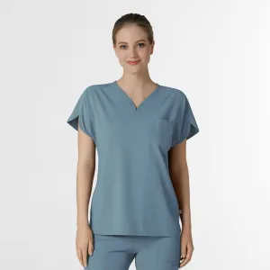 RENEW Women's Dolman Scrub Top - Elemental Blue