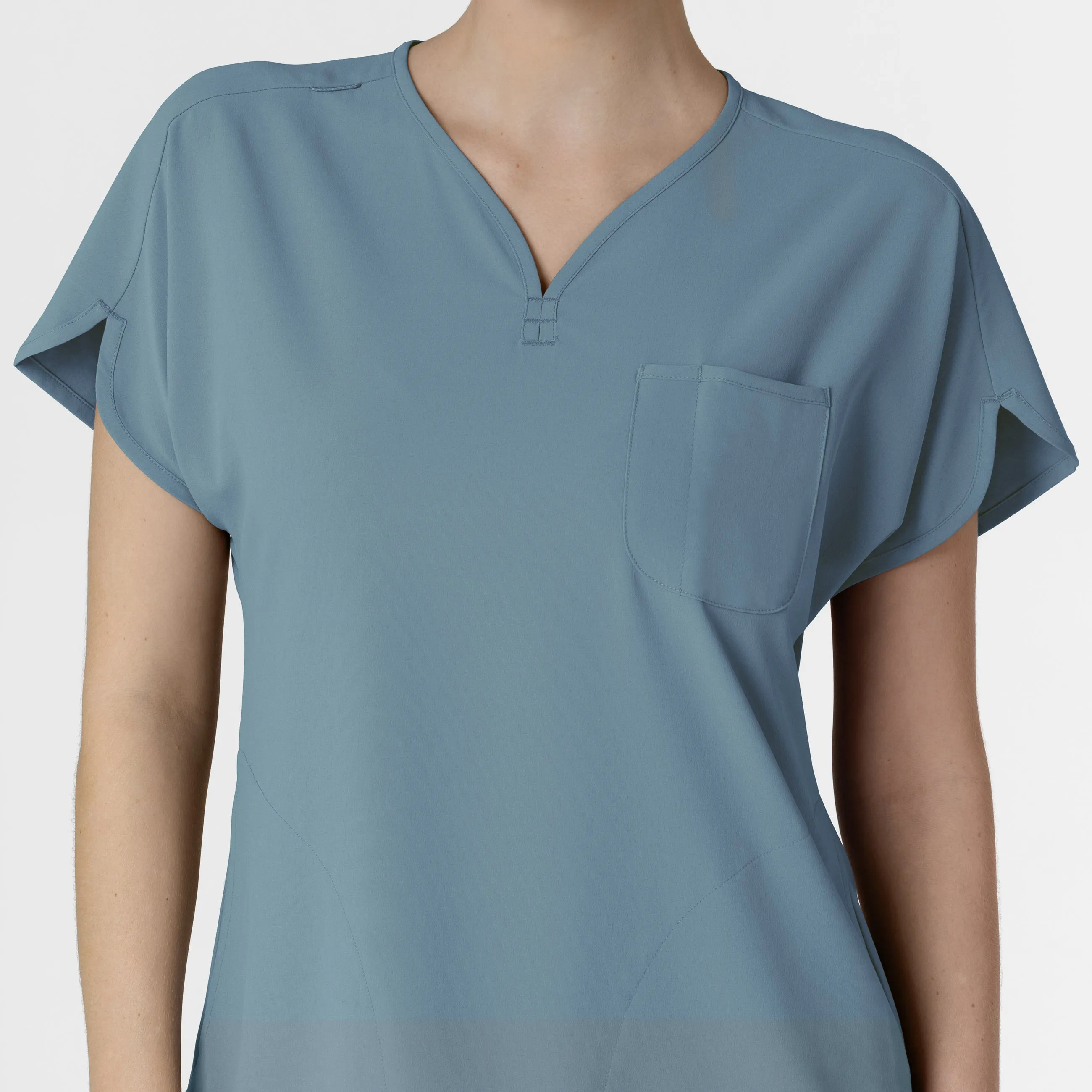 RENEW Women's Dolman Scrub Top - Elemental Blue