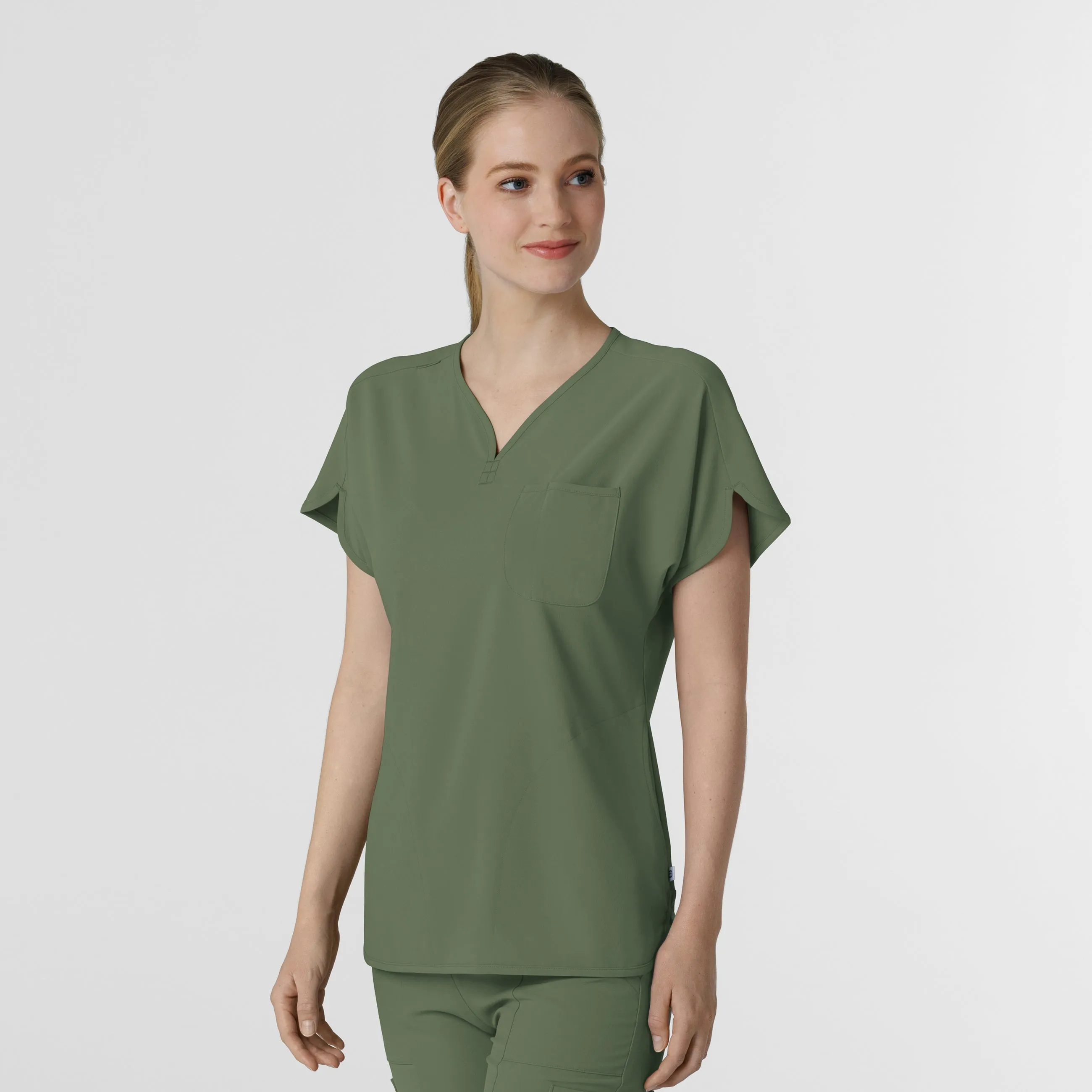 RENEW Women's Dolman Scrub Top - Olive