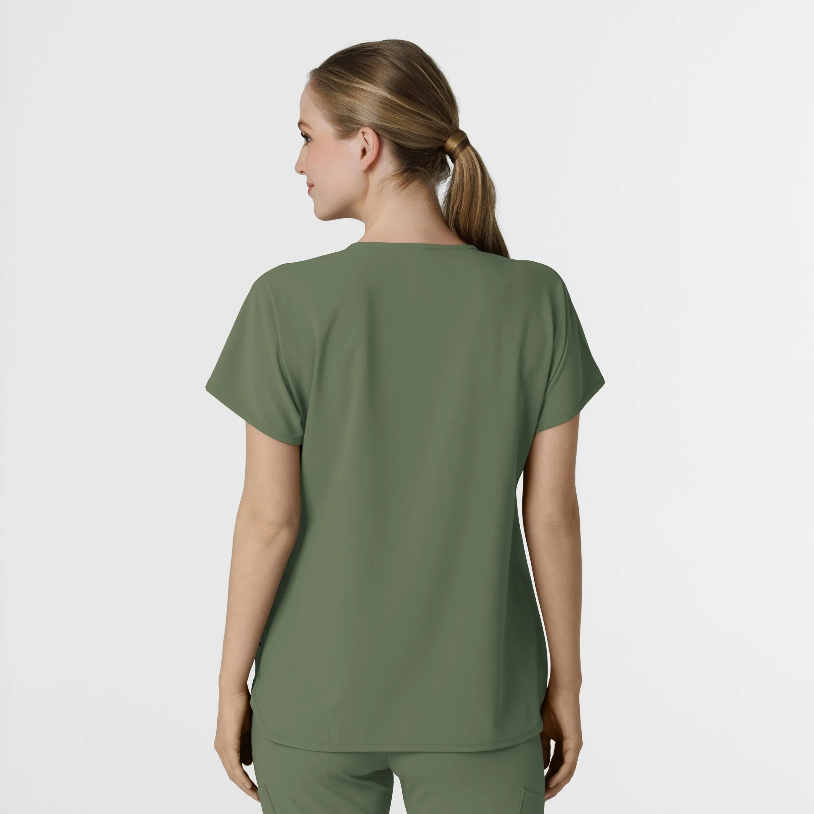 RENEW Women's Dolman Scrub Top - Olive