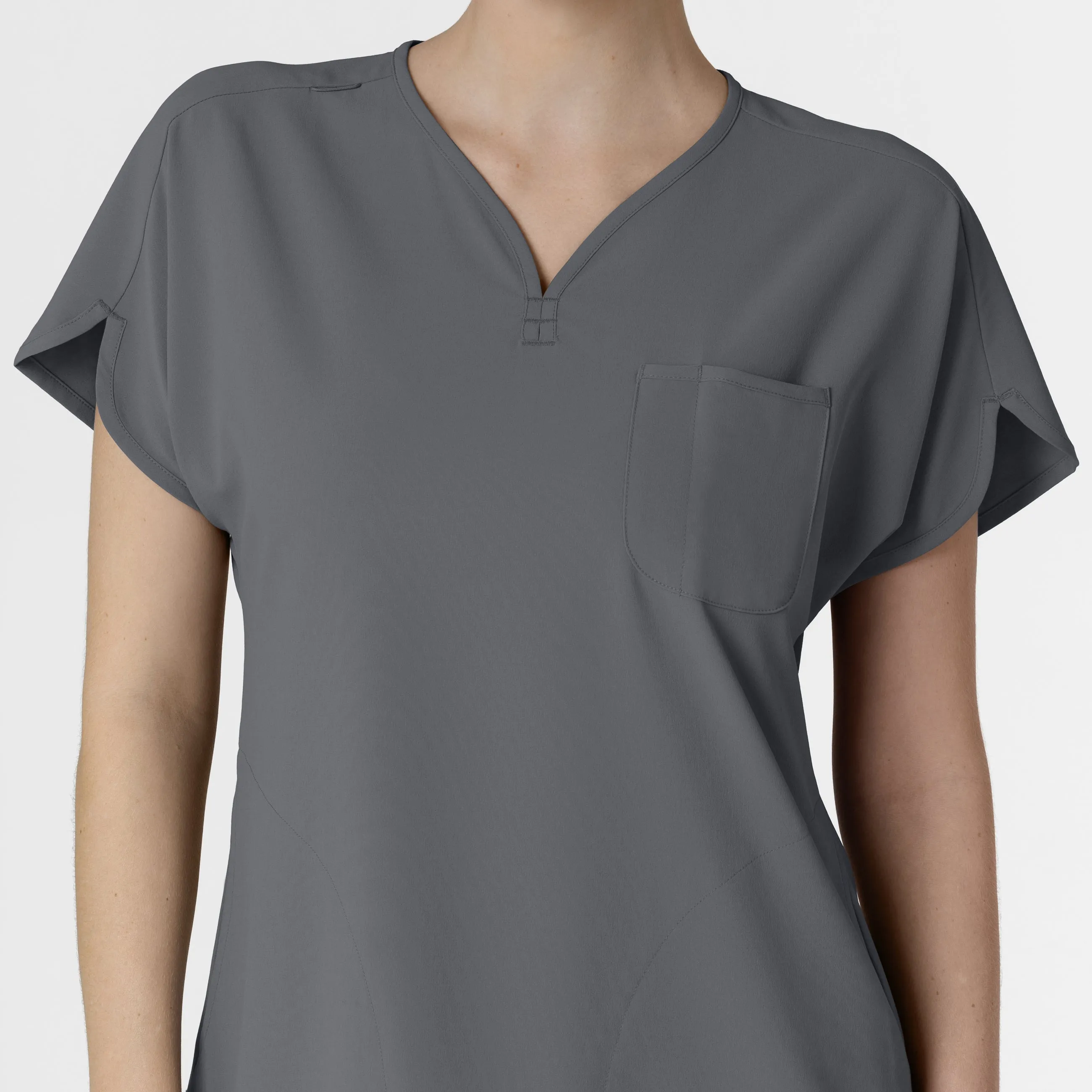 RENEW Women's Dolman Scrub Top - Pewter