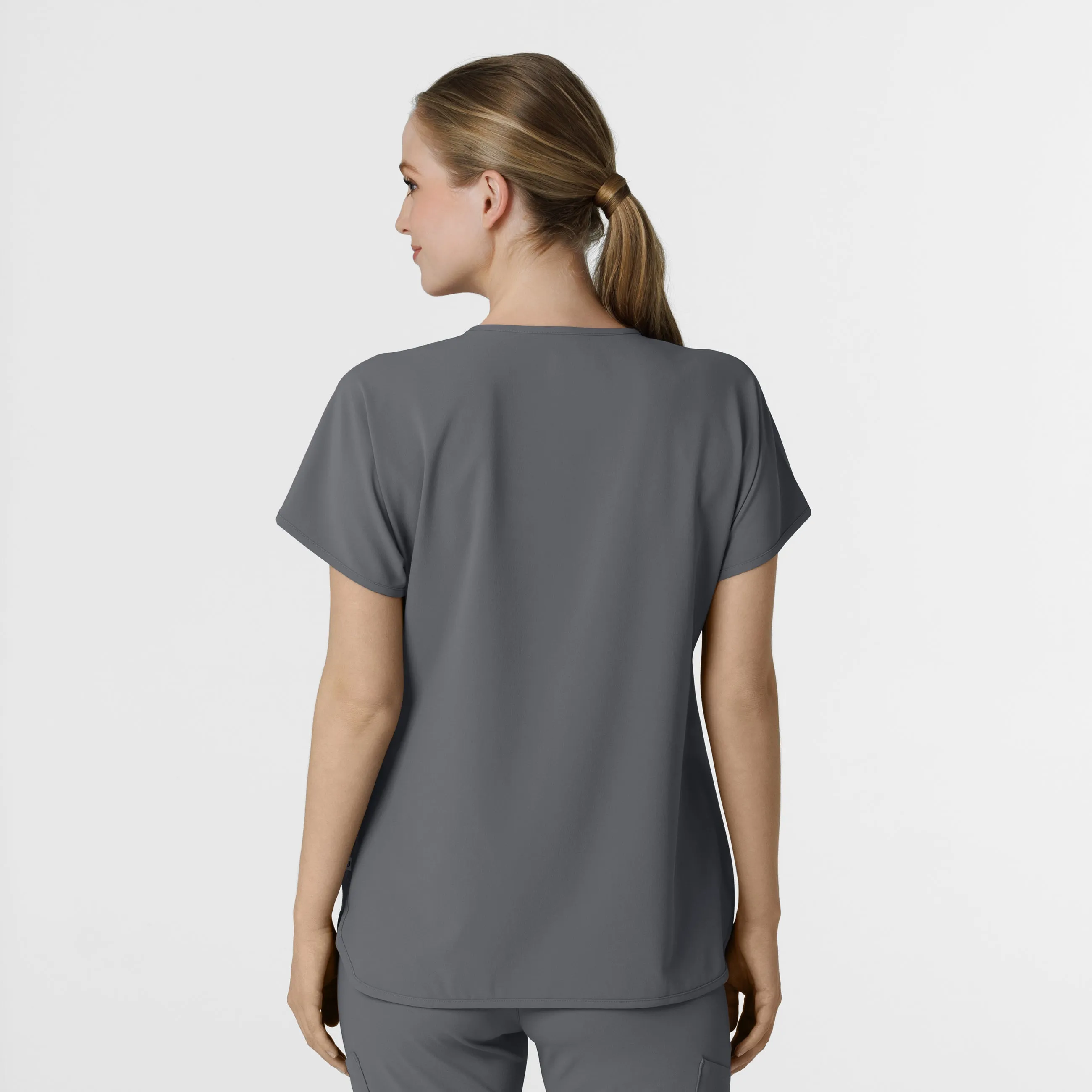 RENEW Women's Dolman Scrub Top - Pewter