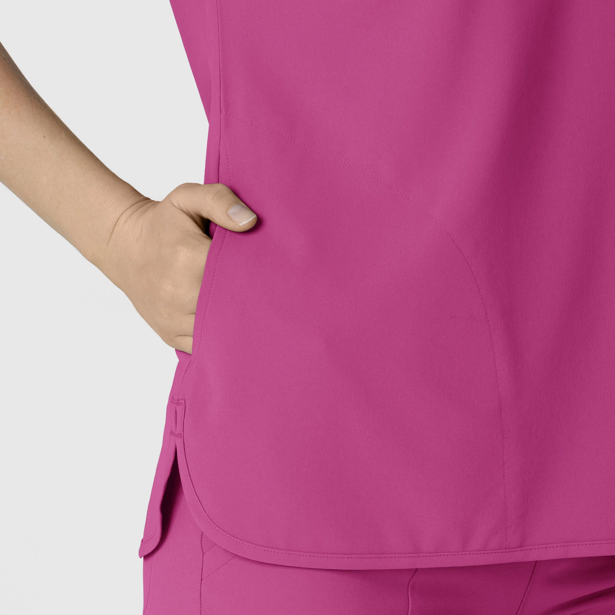 RENEW Women's Dolman Scrub Top - Raspberry