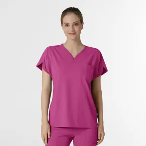 RENEW Women's Dolman Scrub Top - Raspberry