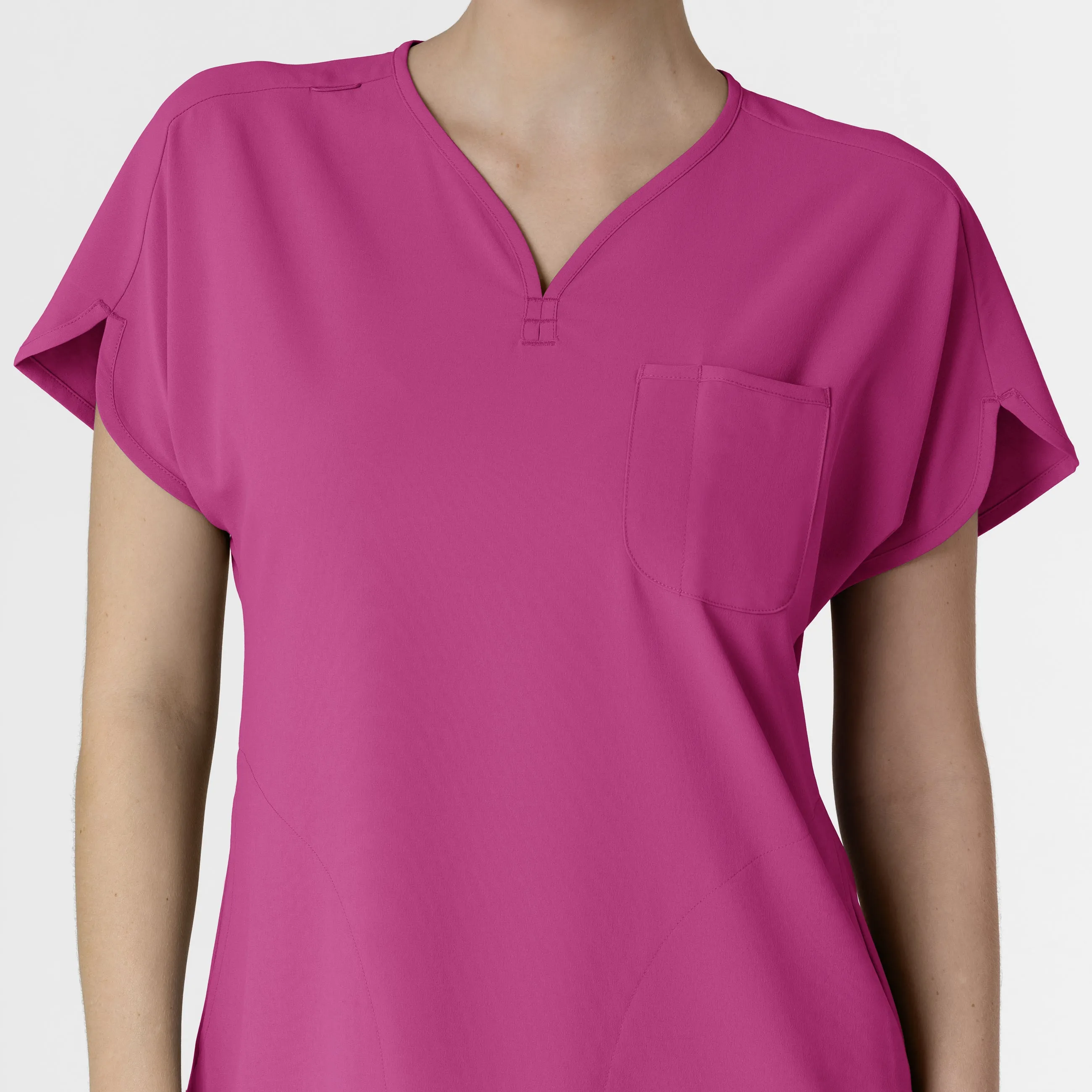 RENEW Women's Dolman Scrub Top - Raspberry