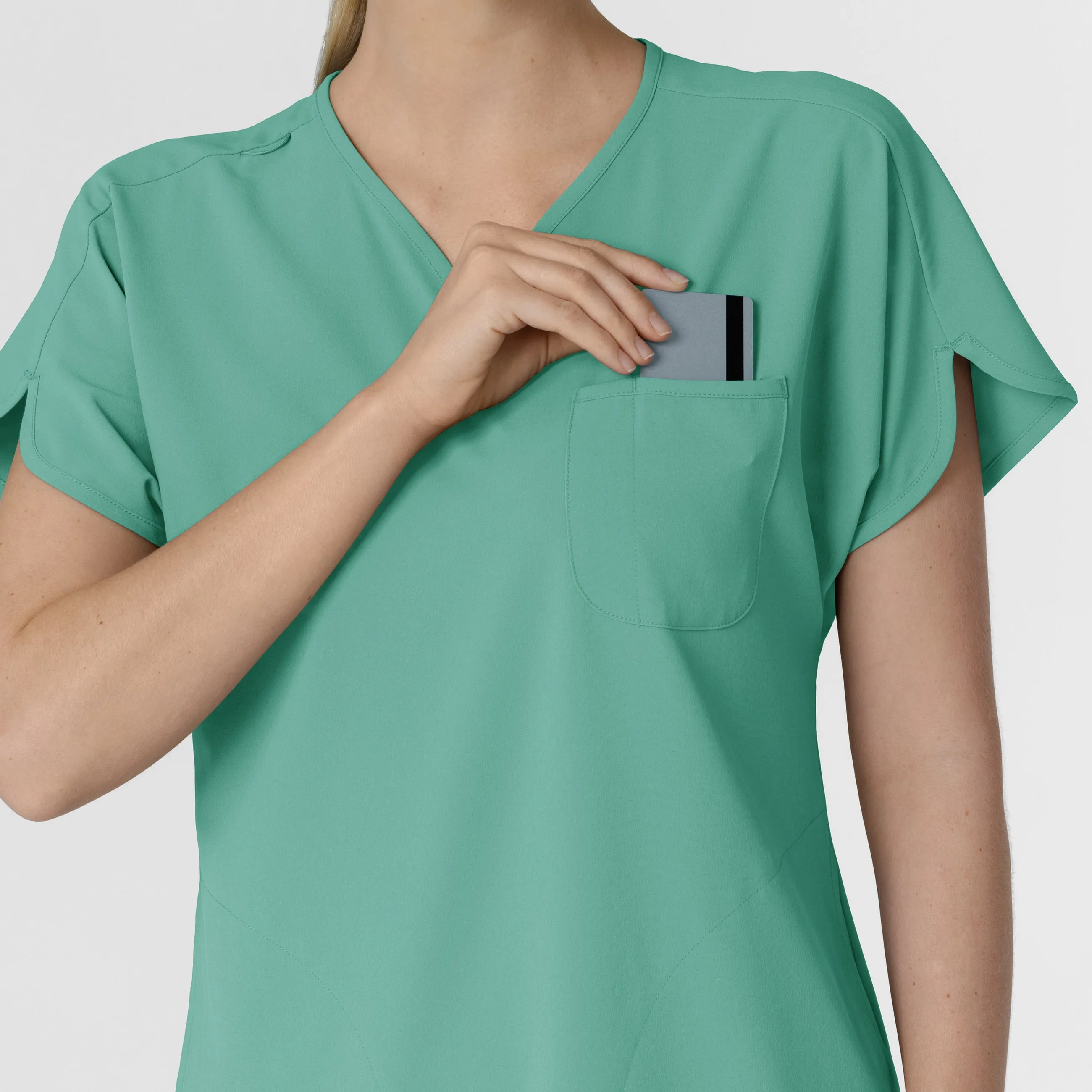 RENEW Women's Dolman Scrub Top - Turquoise