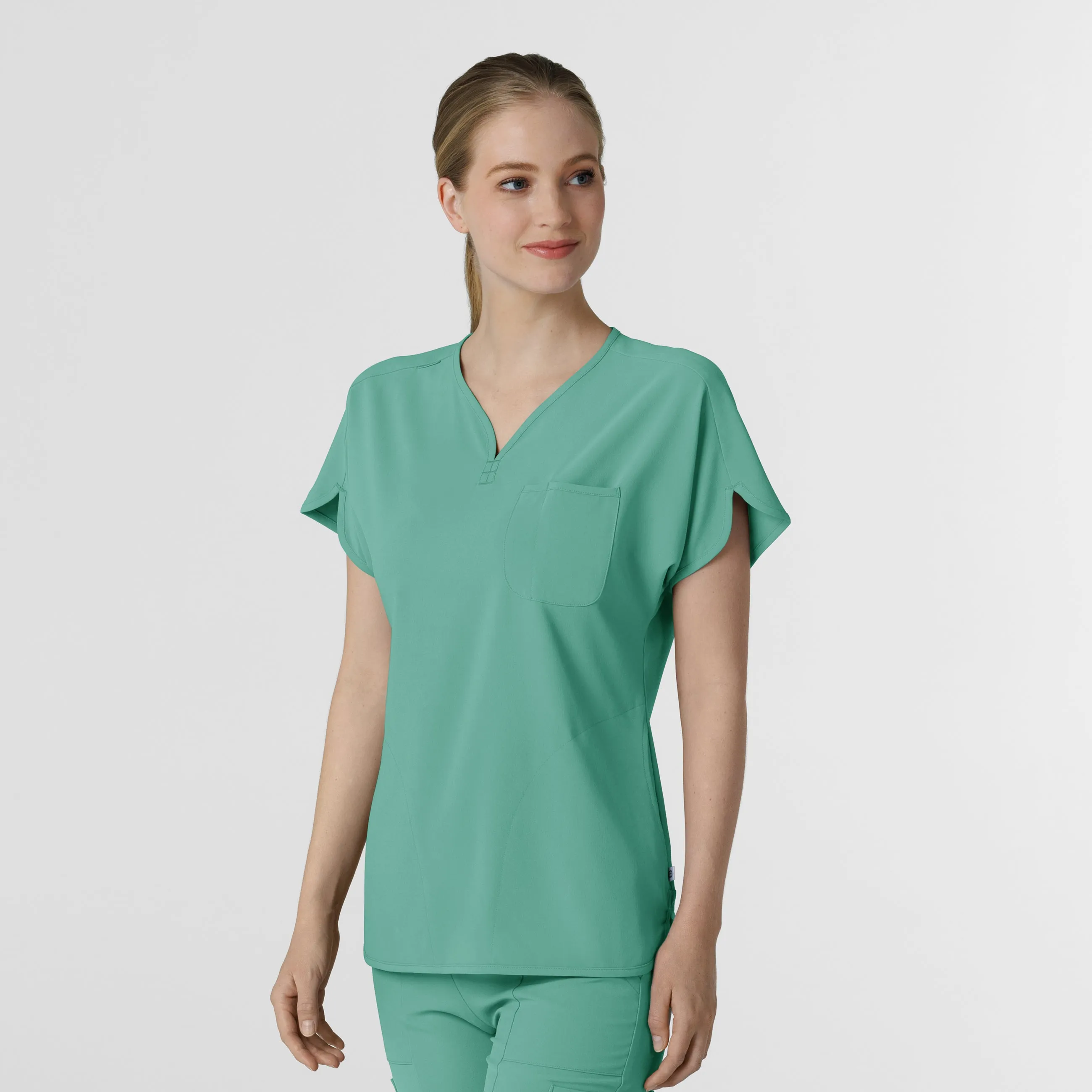 RENEW Women's Dolman Scrub Top - Turquoise