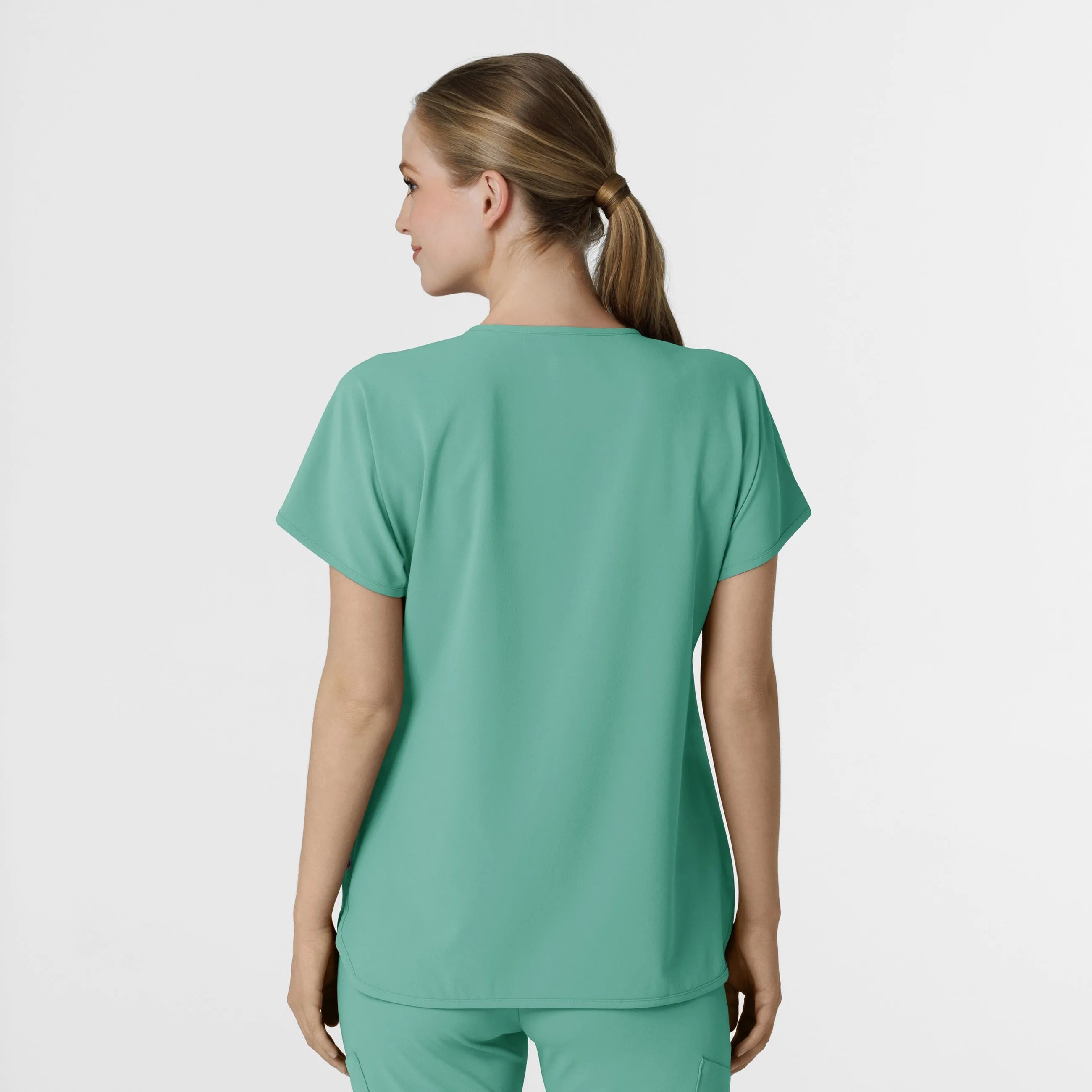 RENEW Women's Dolman Scrub Top - Turquoise