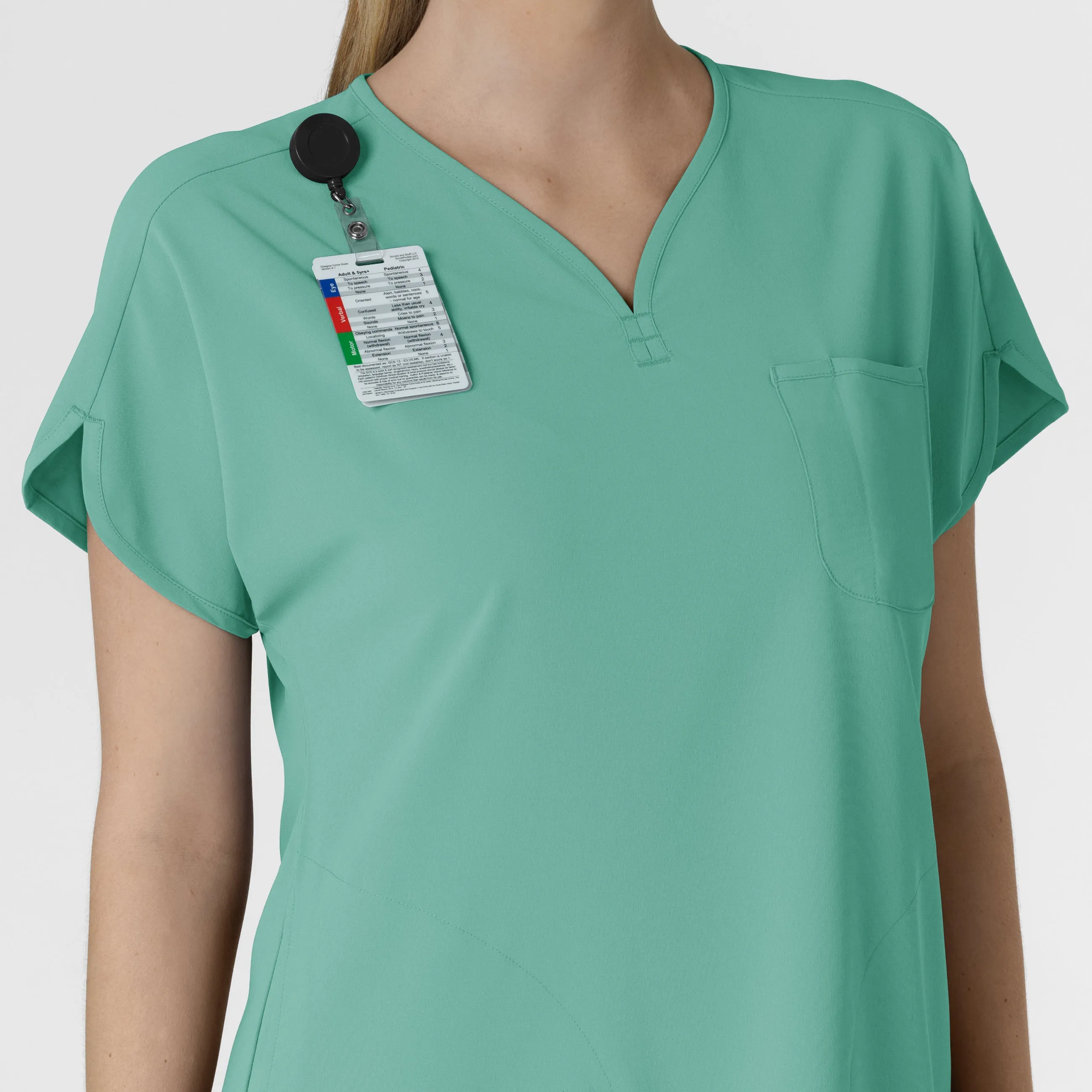 RENEW Women's Dolman Scrub Top - Turquoise